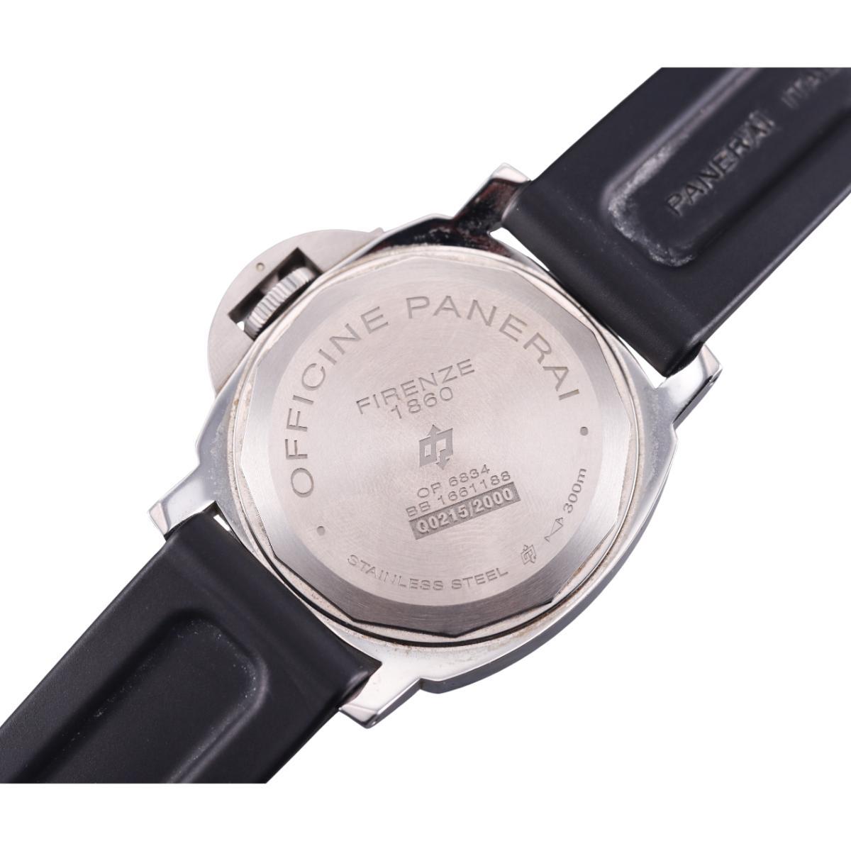 Panerai Luminor Marina Base Logo Black Dial Steel Automatic Watch PAM010000