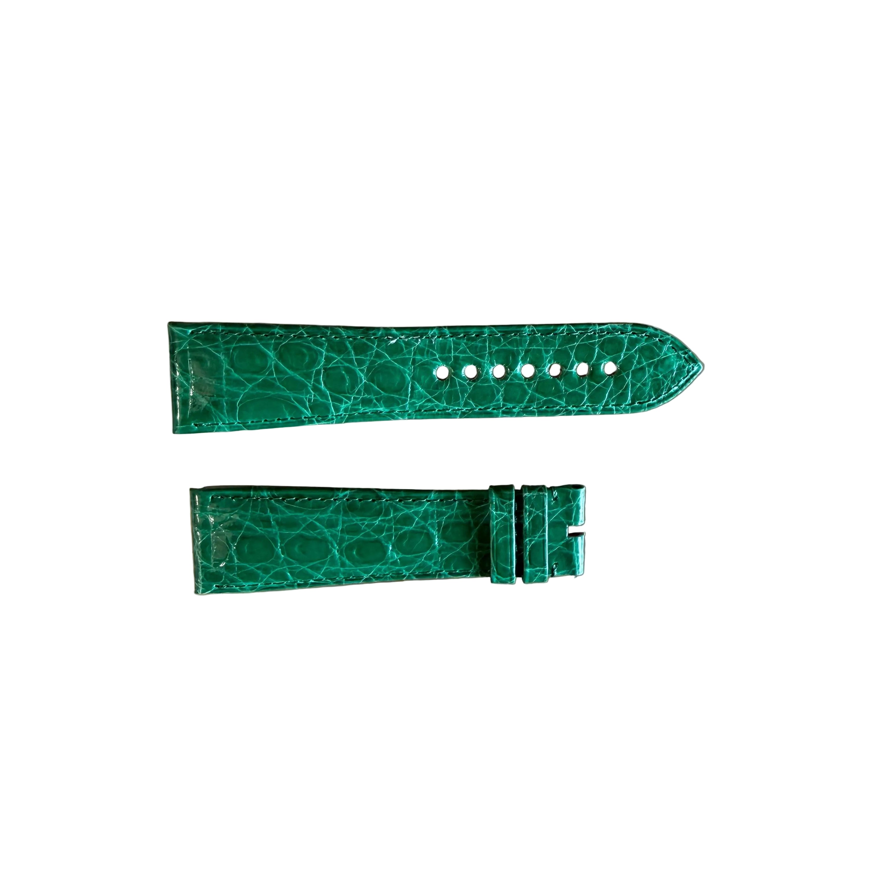 Authentic Cartier Green Alligator Watch Strap Band 22.65mm KD6JBF33-S22