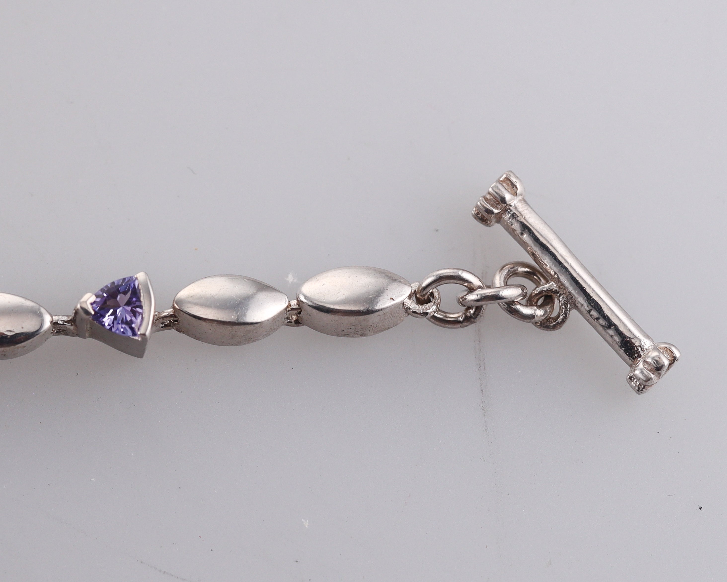 Marahlago Sterling Silver Larimar Iolite Link Bracelet Retail $1162 #021