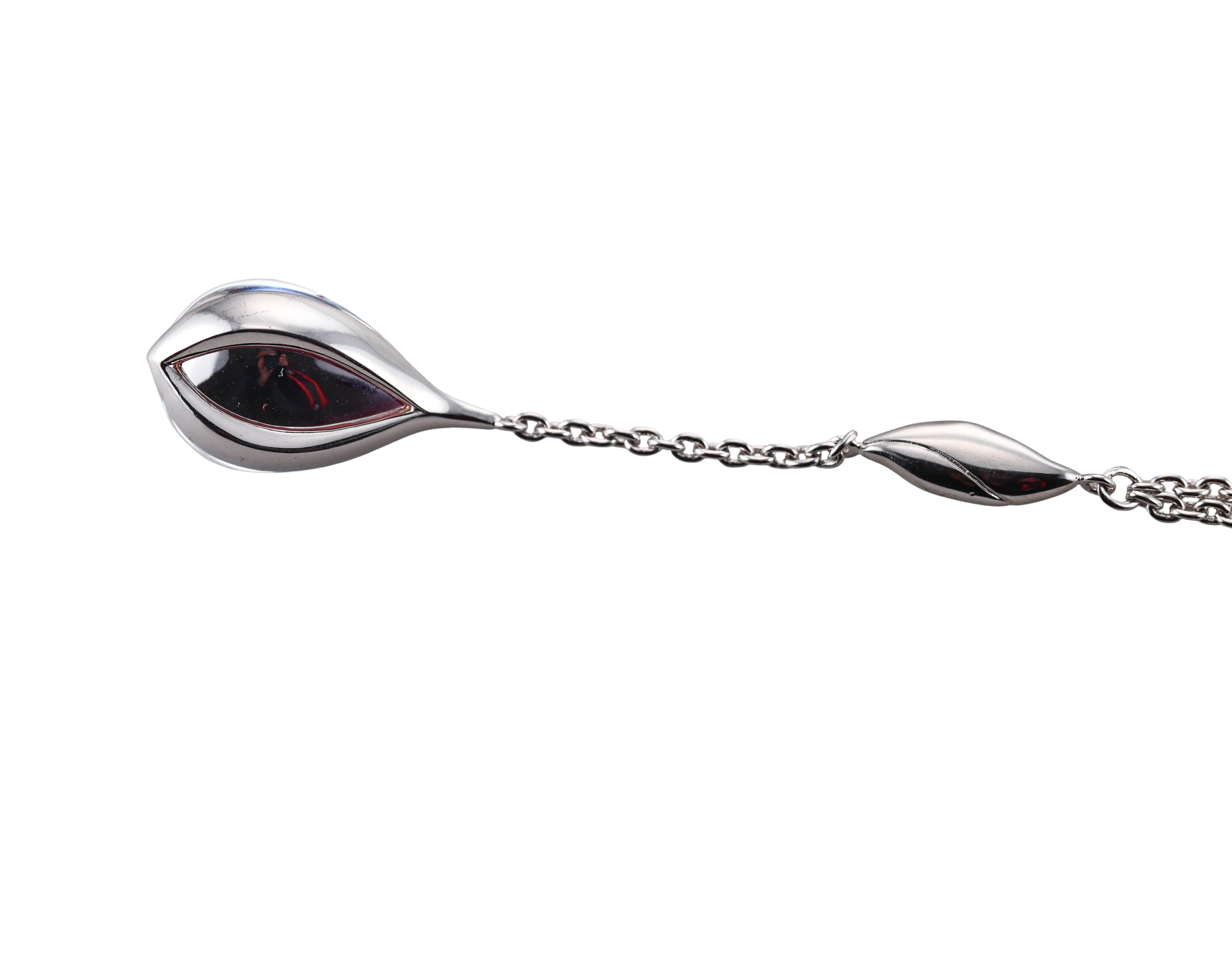 Baccarat Fleur De Psydelic Sterling Silver Necklace 2609382