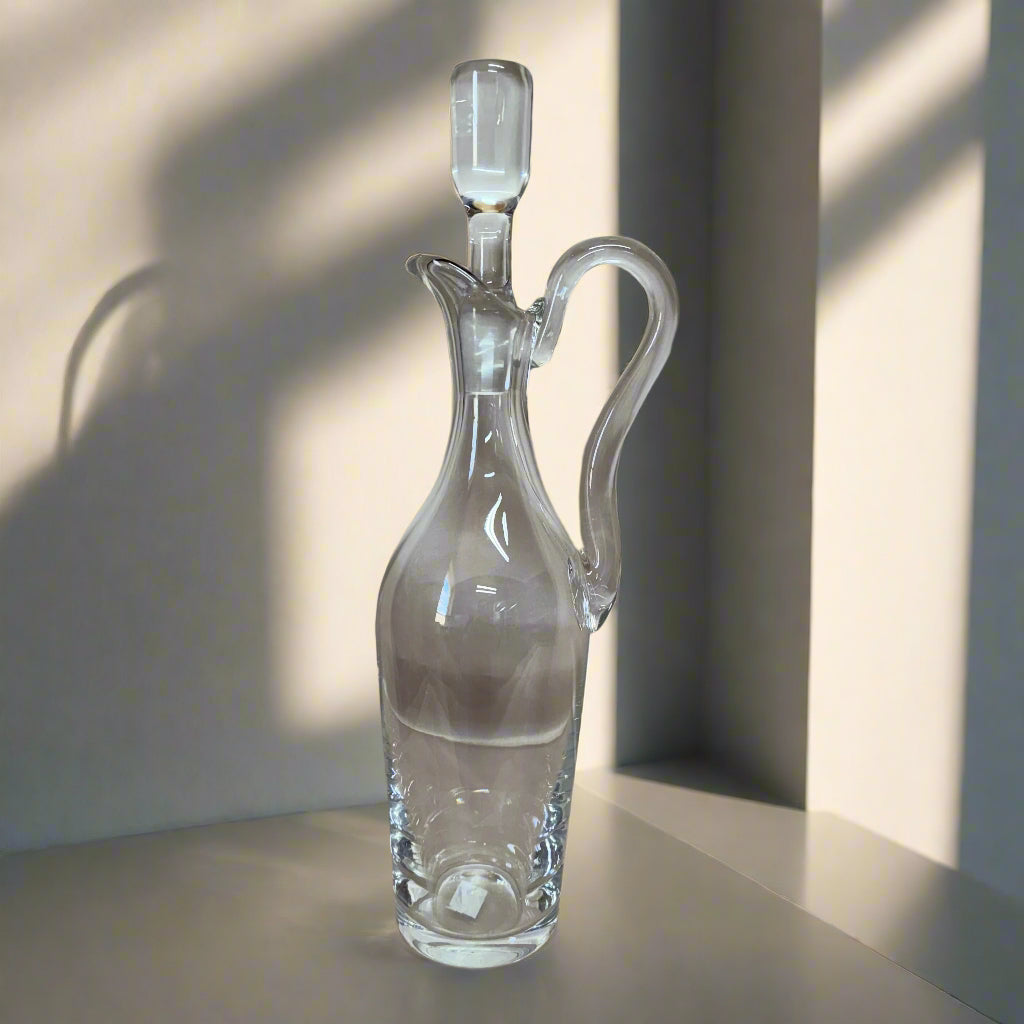 Saint-Louis Crystal Handled Wine Decanter With Stopper