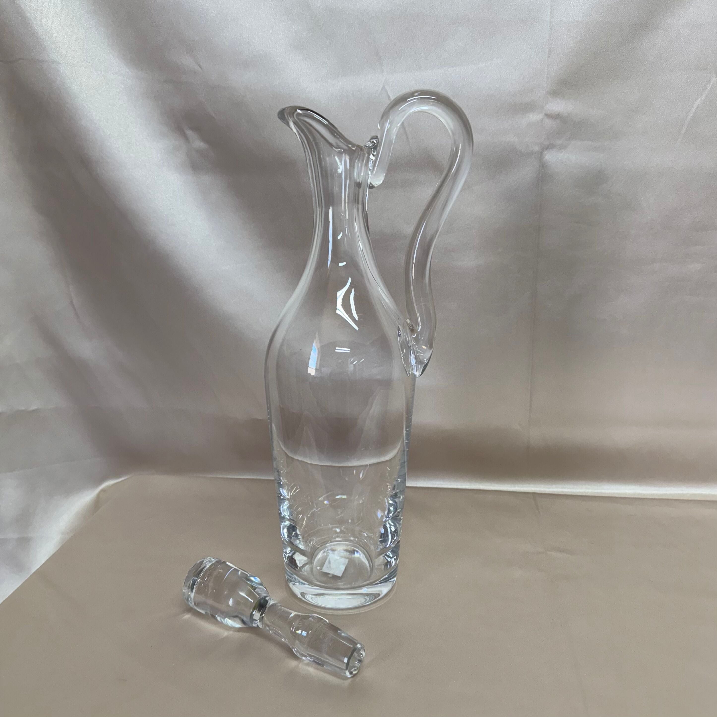Saint-Louis Crystal Handled Wine Decanter With Stopper