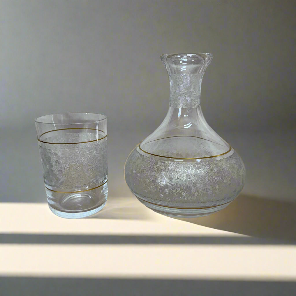 Saint-Louis Crystal Bedside Night Set Carafe & Tumbler