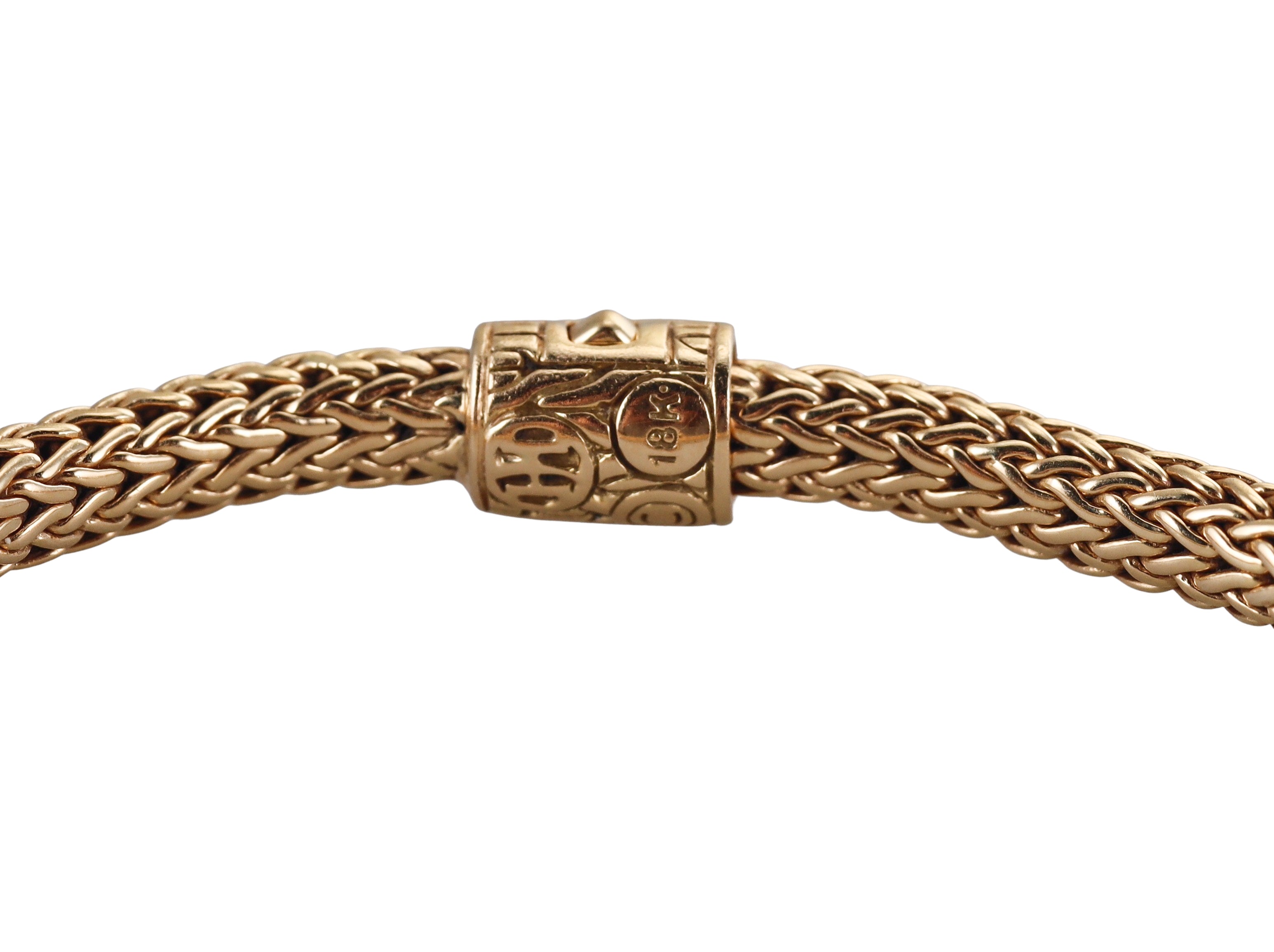 John Hardy 18k Diamond Classic Chain Bracelet