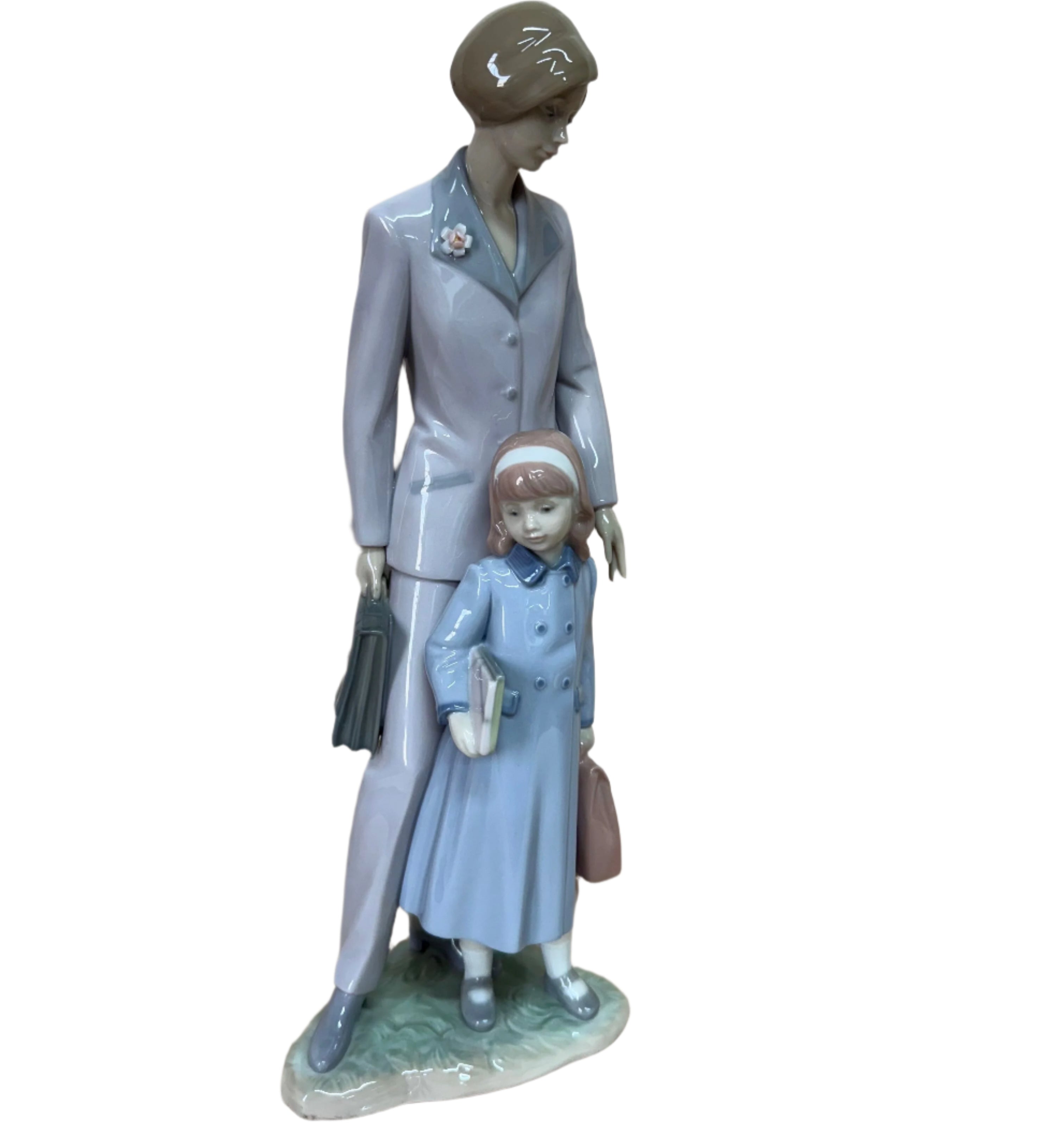 LLADRO On Our Way Women & Child Figure 6544