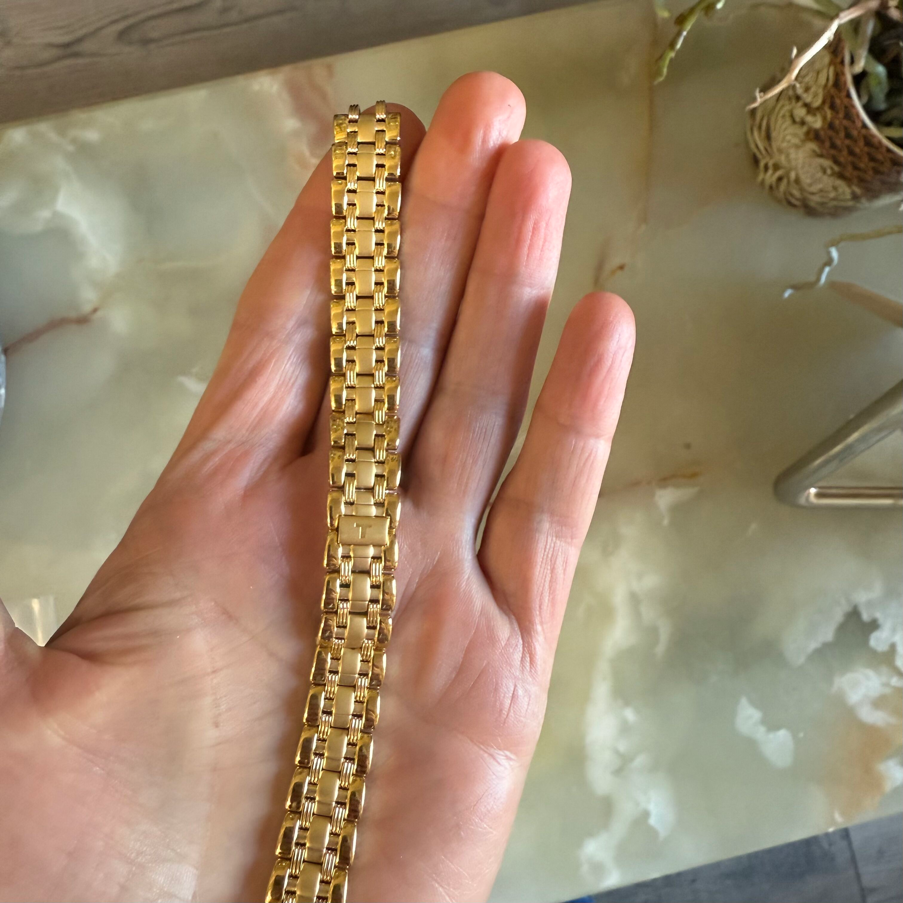 Authentic Tissot Stainless Steel Gold Watch Bracelet 12mm