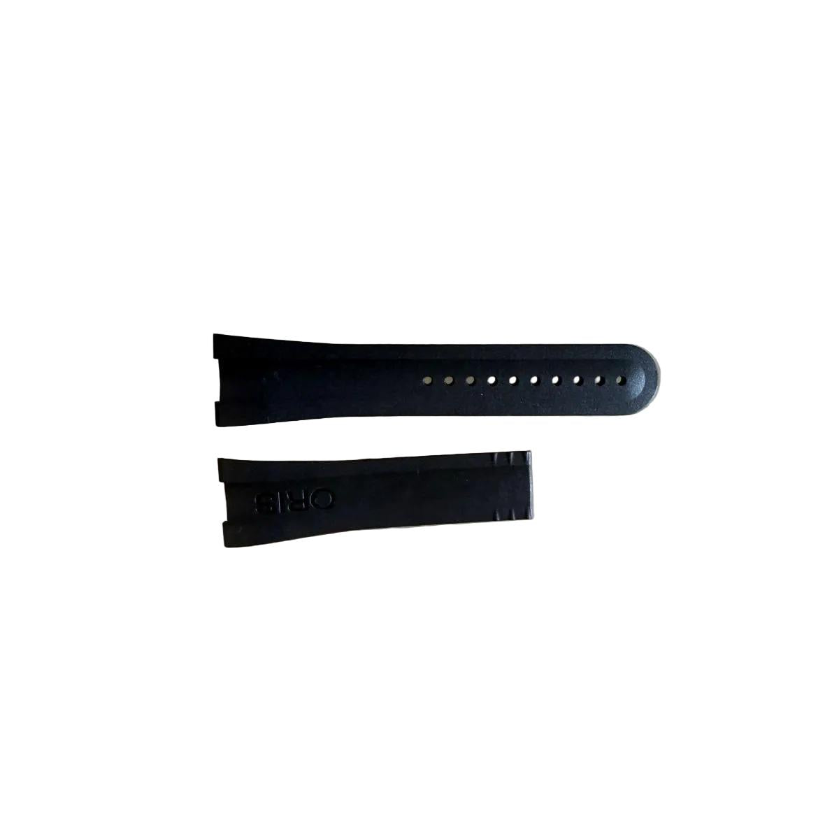 Authentic Oris Black Rubber Watch Strap Band 24mm 07 4 25 06
