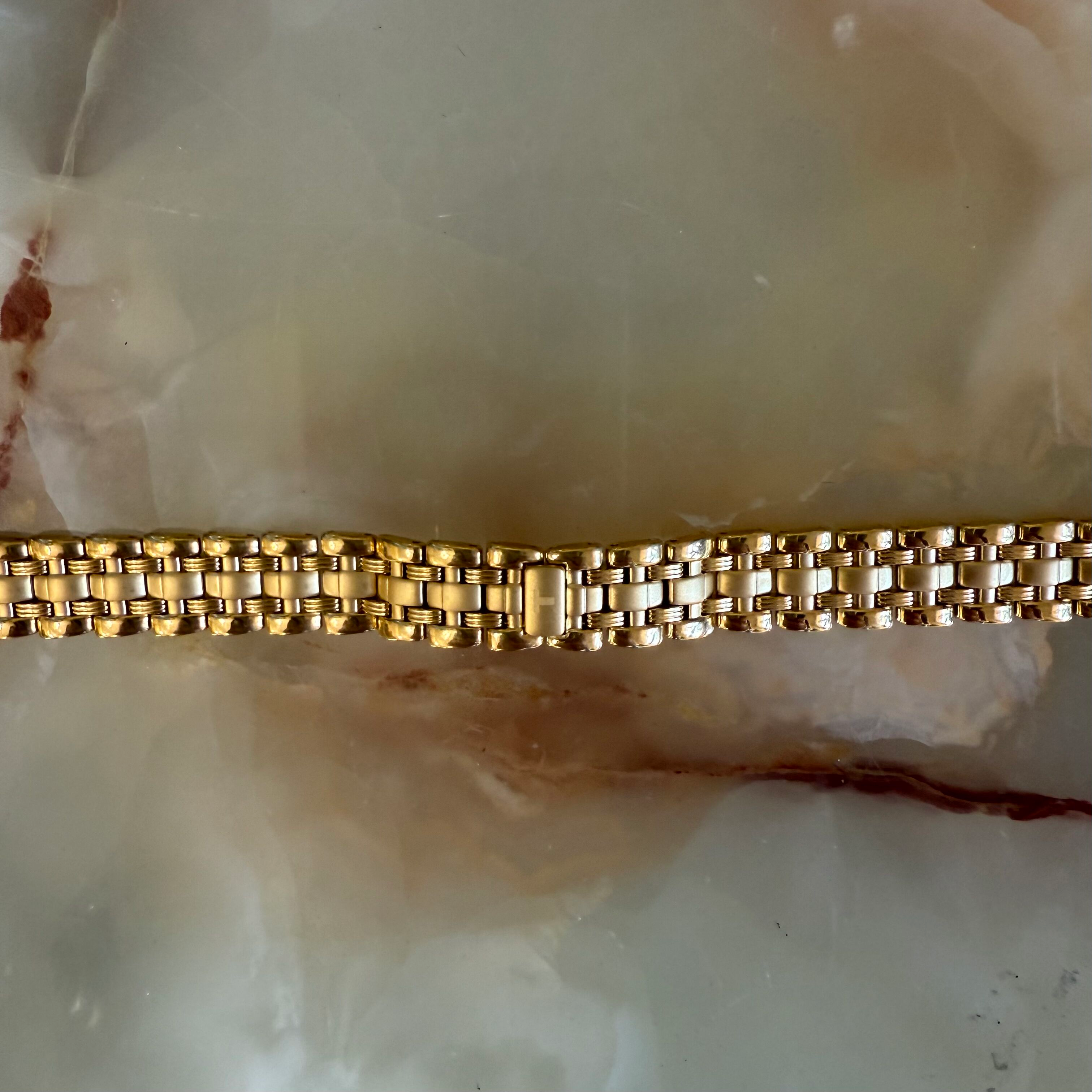 Authentic Tissot Stainless Steel Gold Tone Watch Bracelet 12mm T605.C317666