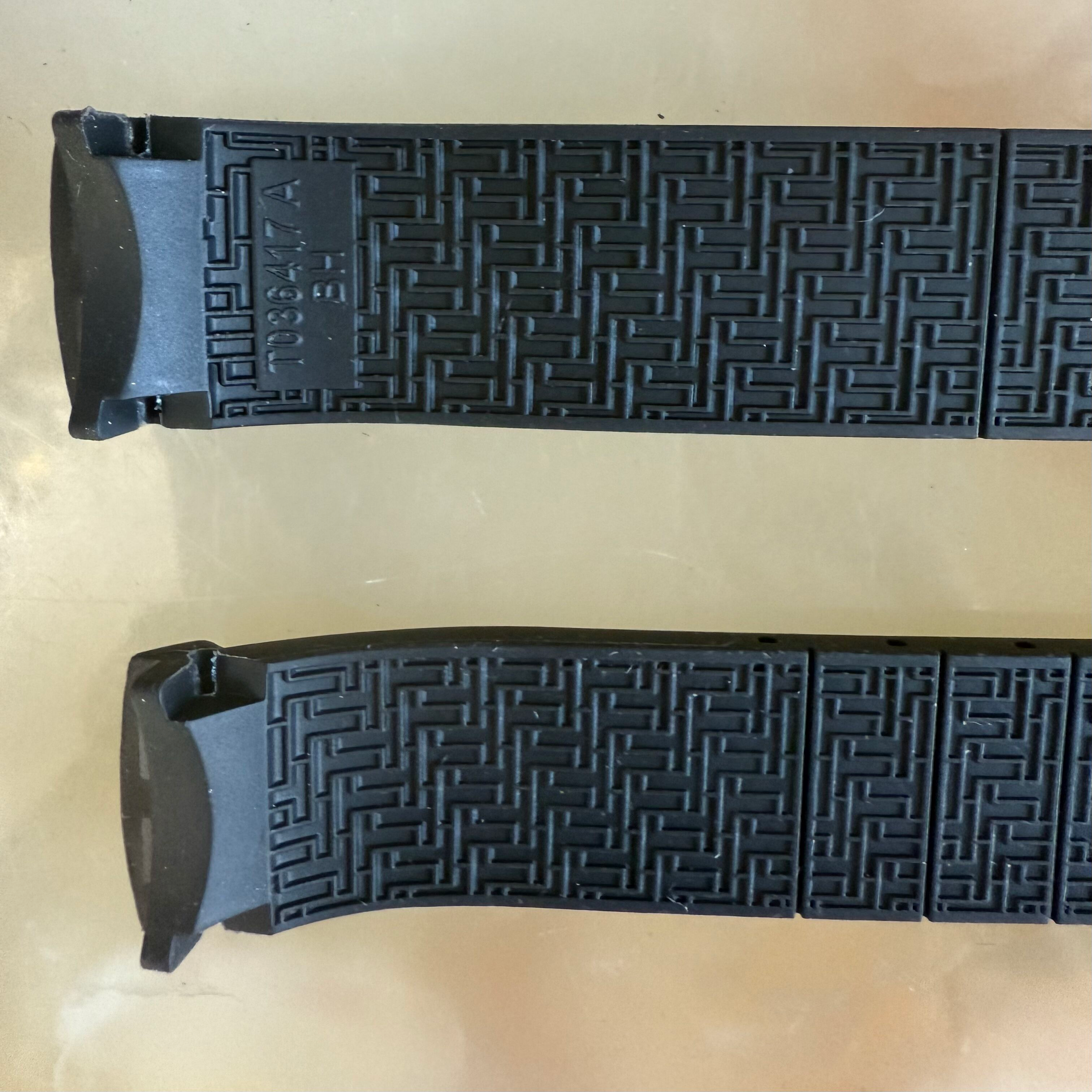 Authentic Tissot PRS -330 Black Rubber Watch Strap Band 20mm T036417A