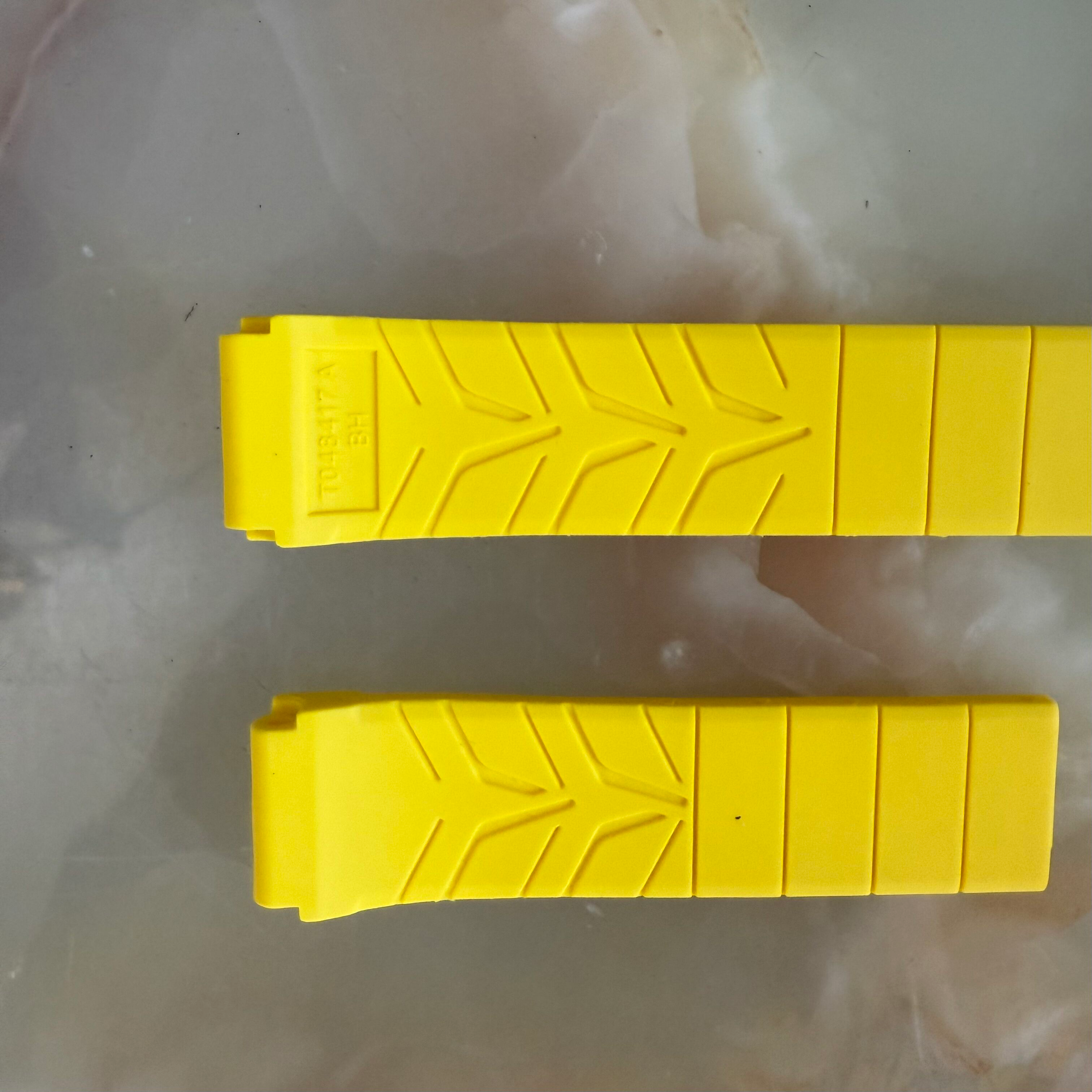 Authentic Tissot Yellow Rubber Watch Strap Band 21mm T048417A