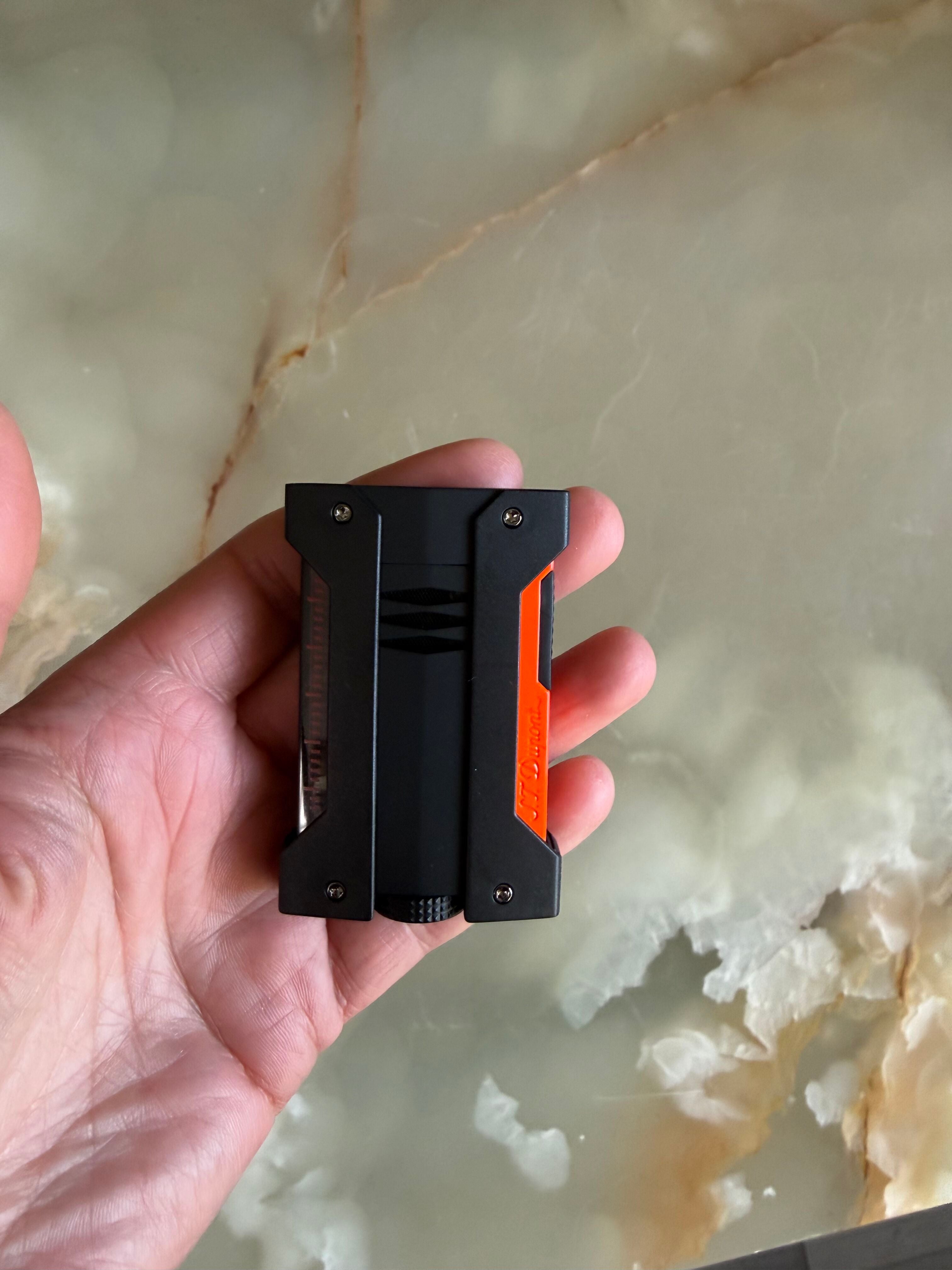 S.T. Dupont Defi Extreme Matte Neon Orange Lighter 021419