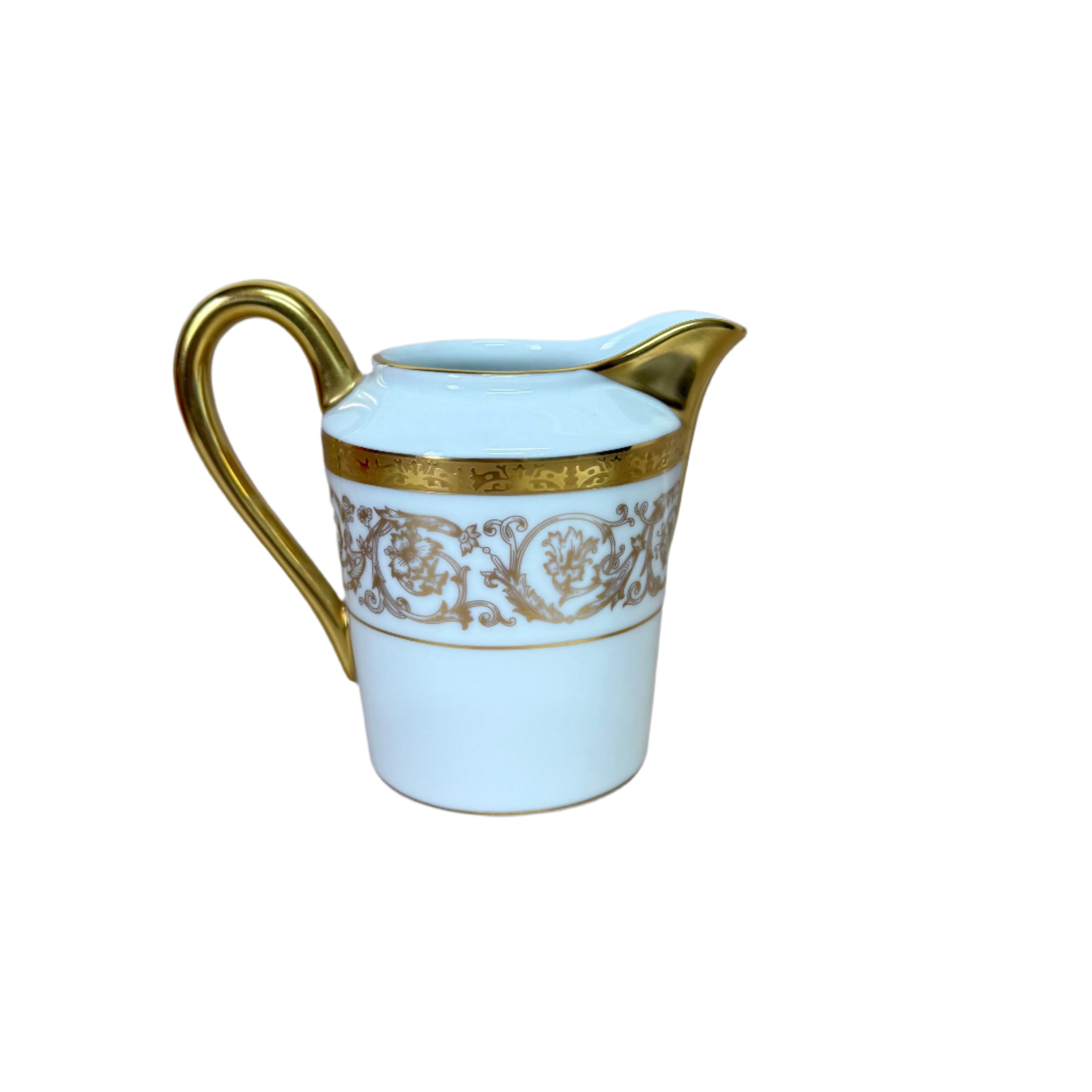 Christofle Orangerie Gold Sugar Bow & Creamer Set