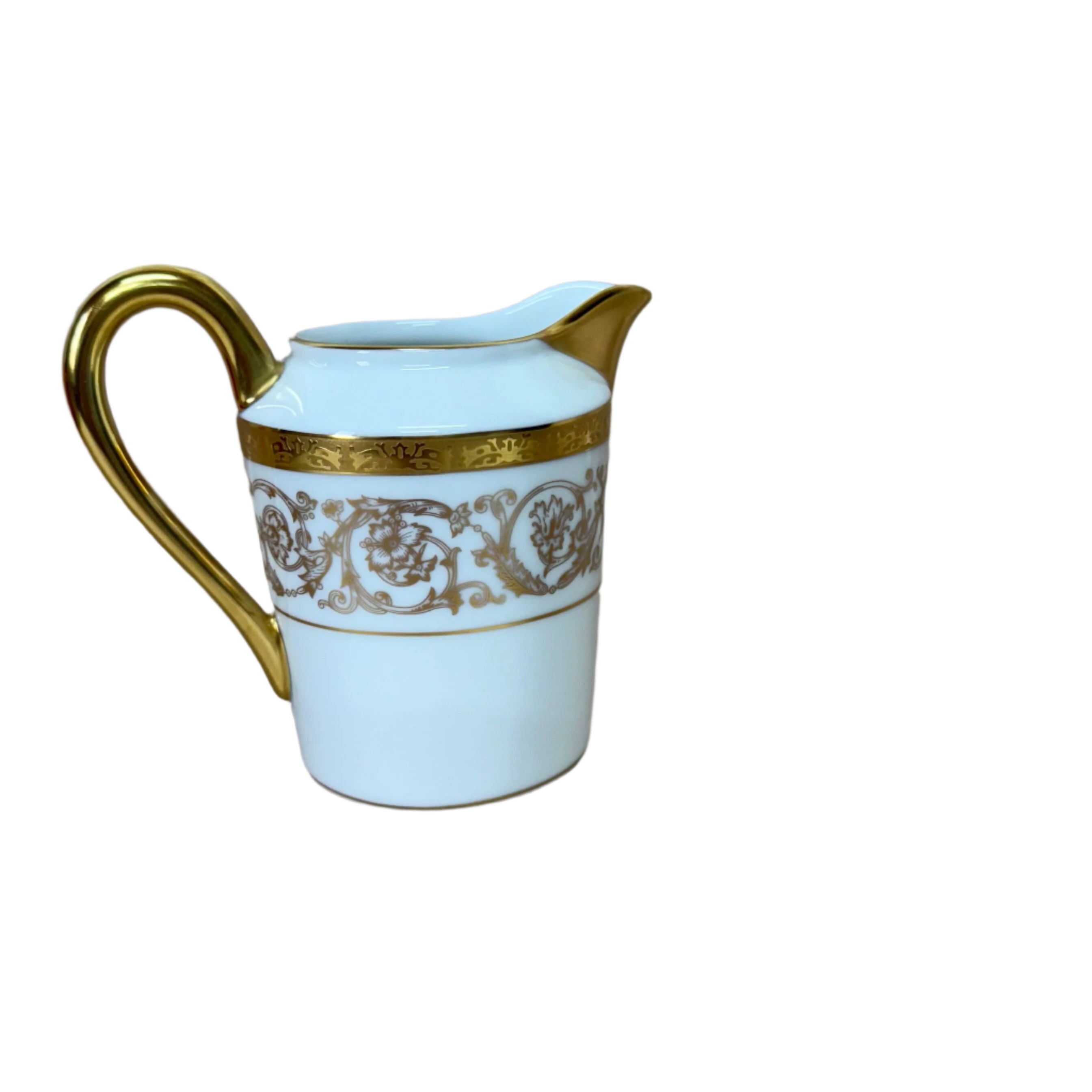 Christofle Orangerie Gold Sugar Bow & Creamer Set