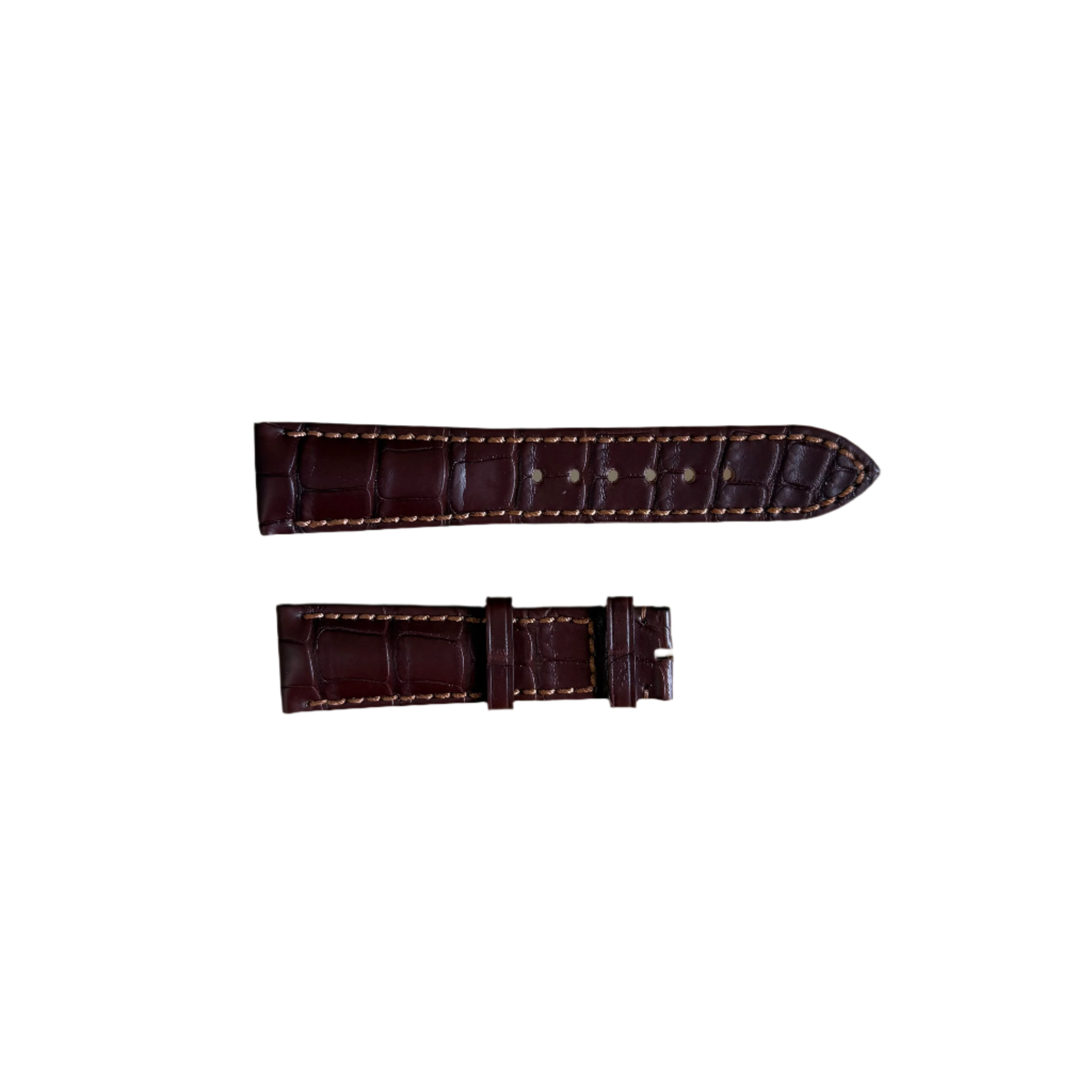 Authentic Corum Brown Crocodile Watch Strap Band 21mm