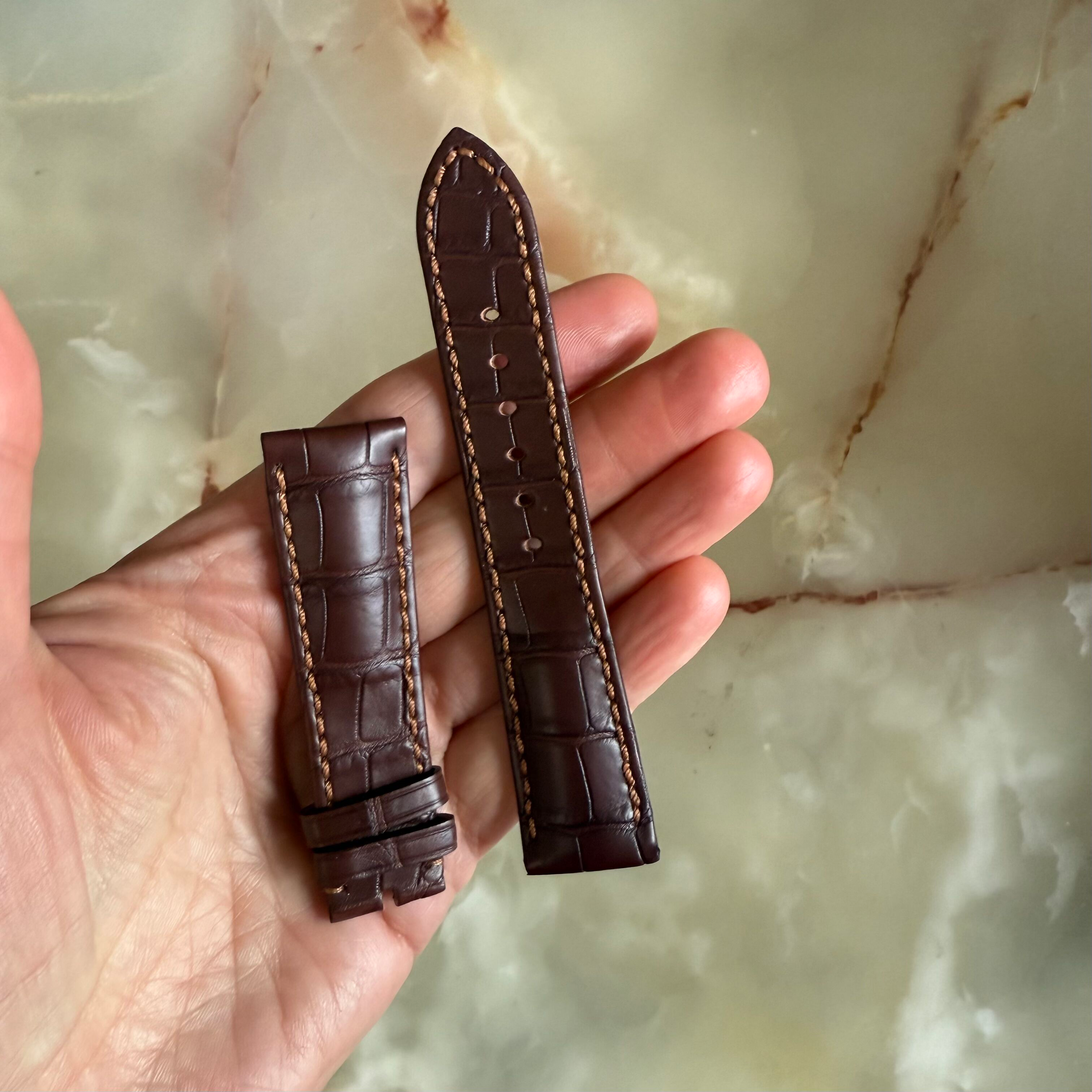 Authentic Corum Brown Crocodile Watch Strap Band 21mm