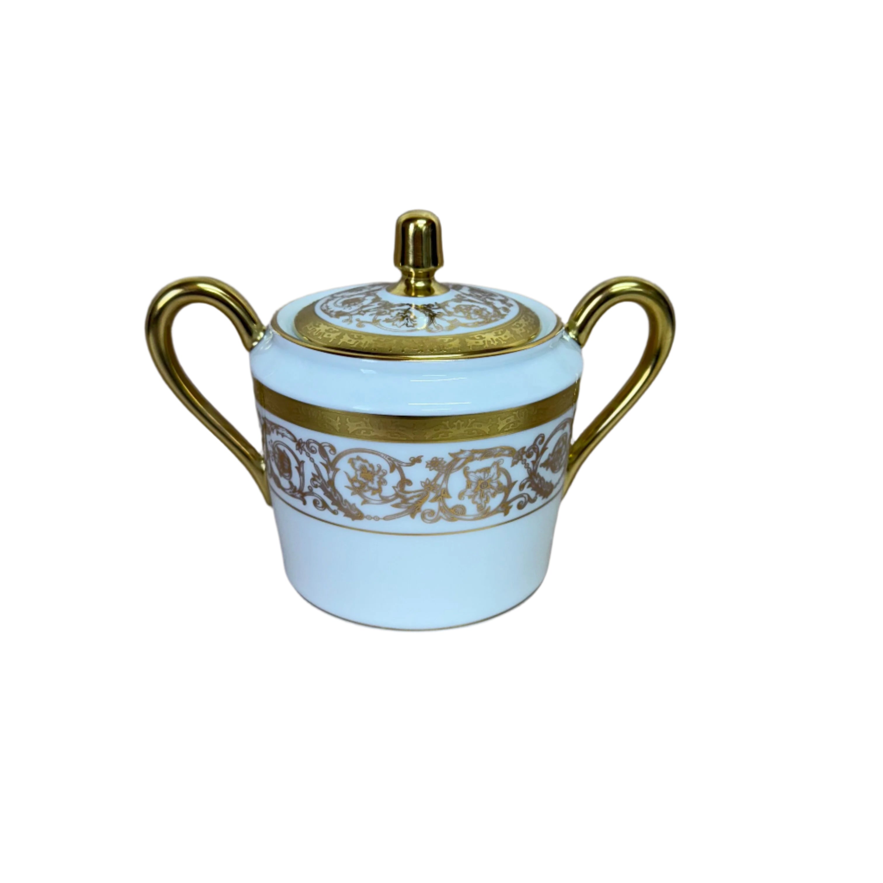 Christofle Orangerie Gold Sugar Bow & Creamer Set