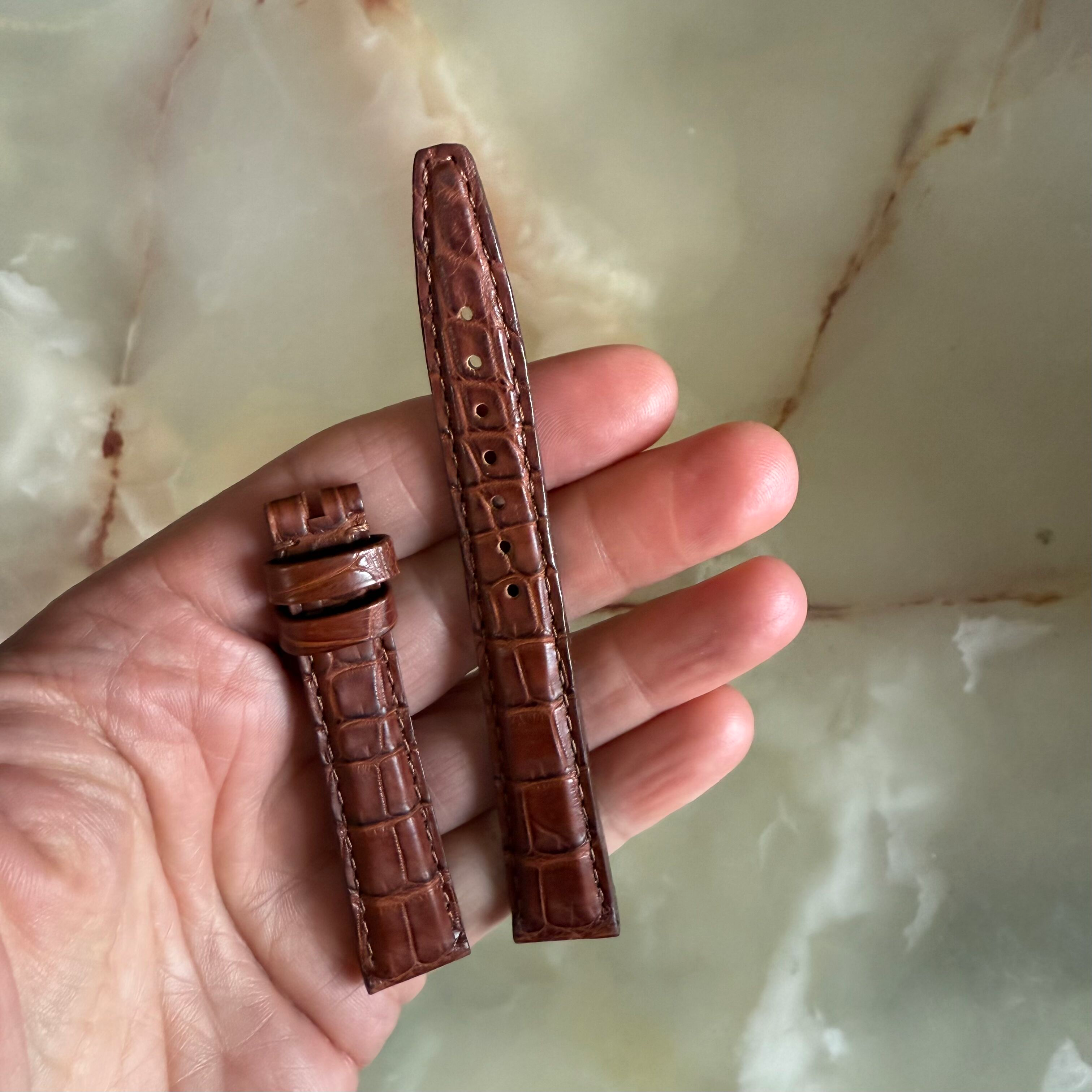 Authentic Corum Brown Crocodile Watch Strap Band 15mm