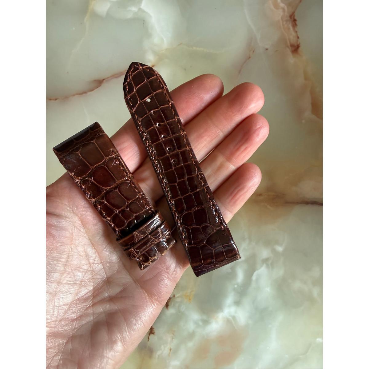 Authentic Chopard Brown Alligator Watch Strap Band 23mm