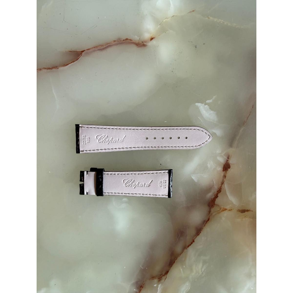 Authentic Chopard Black Alligator Watch Strap Band 22mm