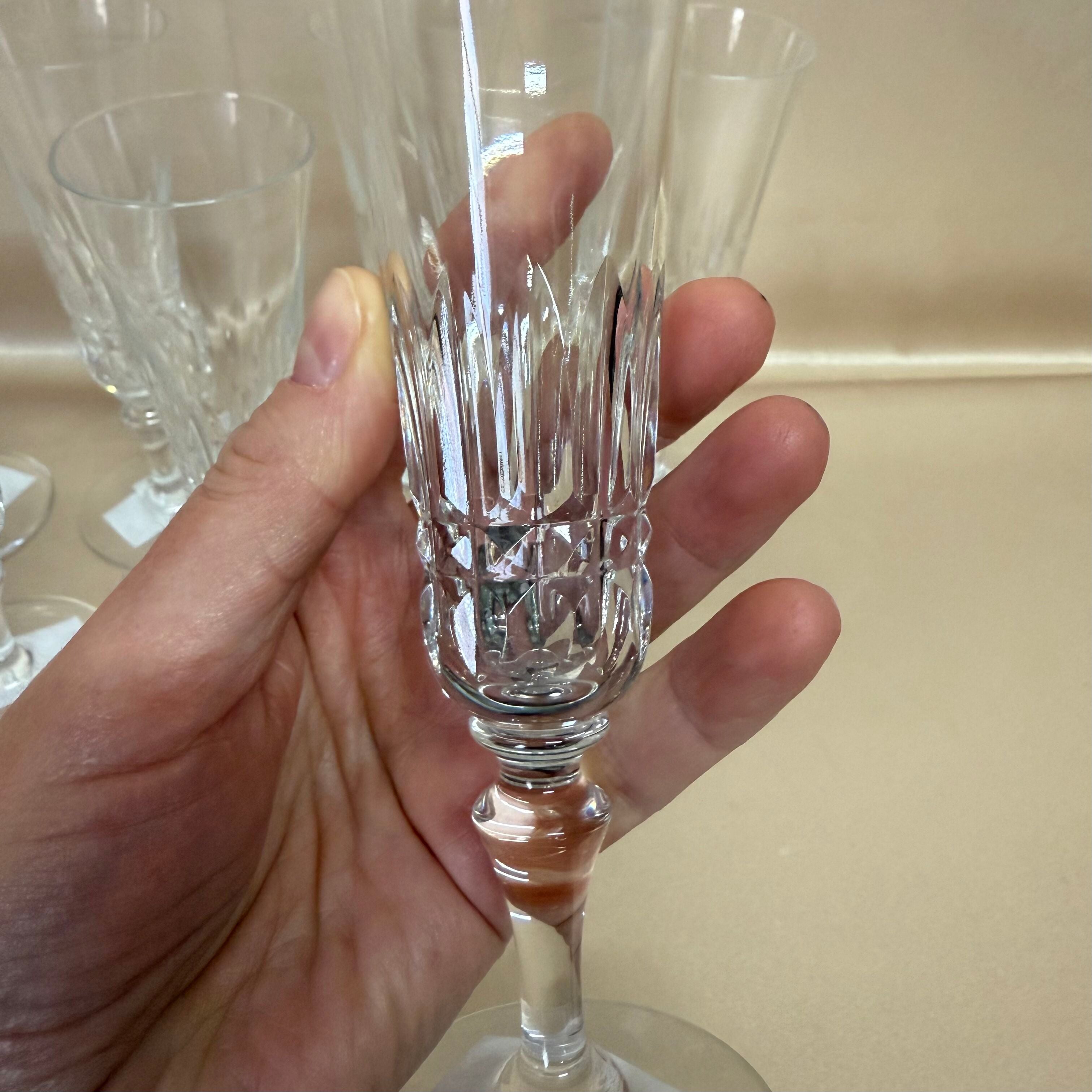 Baccarat Piccadilly Crystal Champagne Glass Set of 7