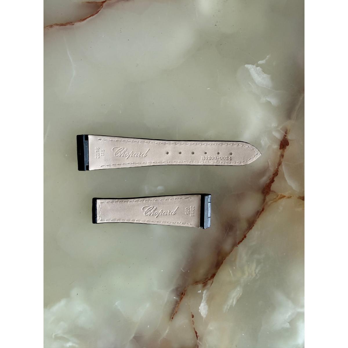 Authentic Chopard Black Alligator Watch Strap Band 22mm B0200-0034