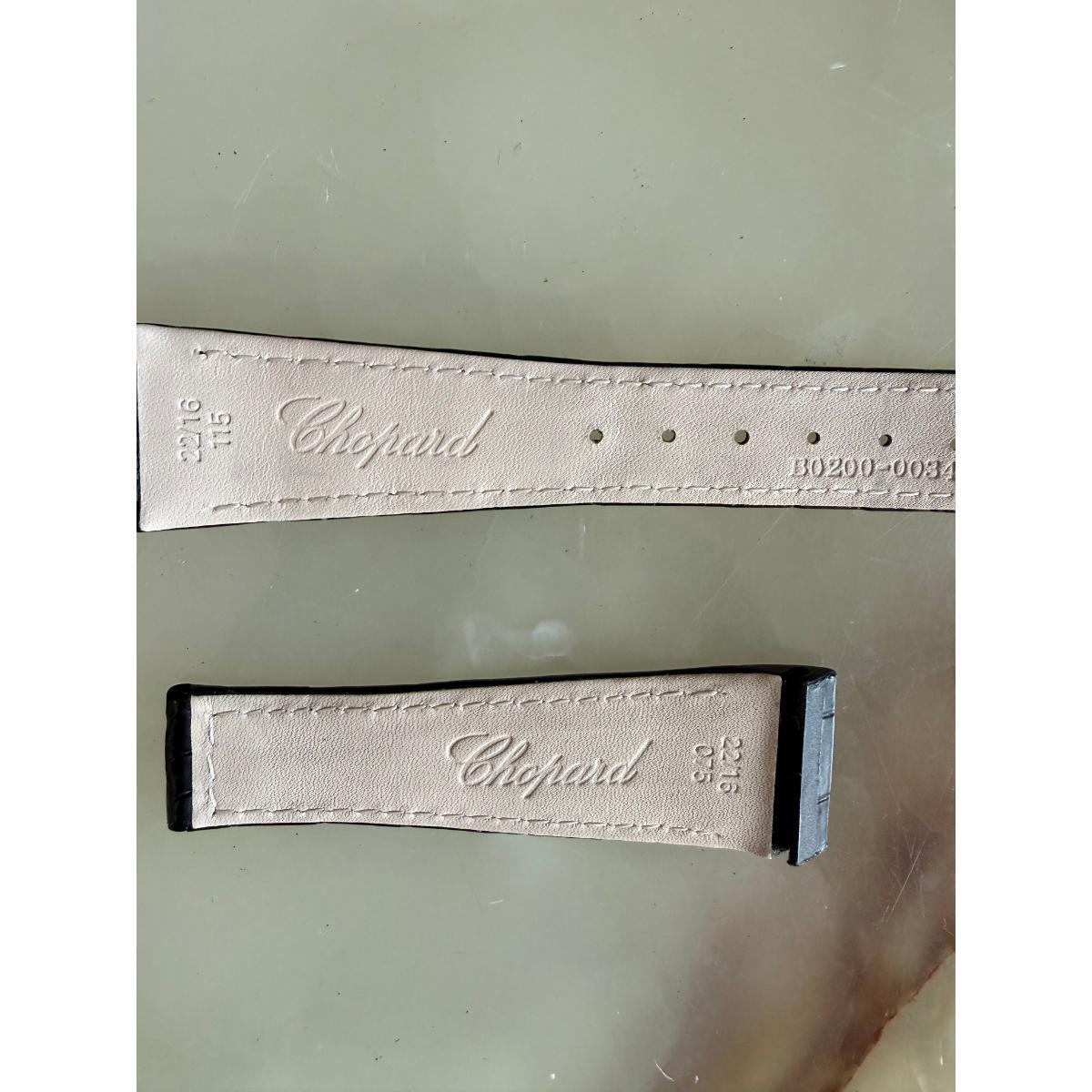 Authentic Chopard Black Alligator Watch Strap Band 22mm B0200-0034