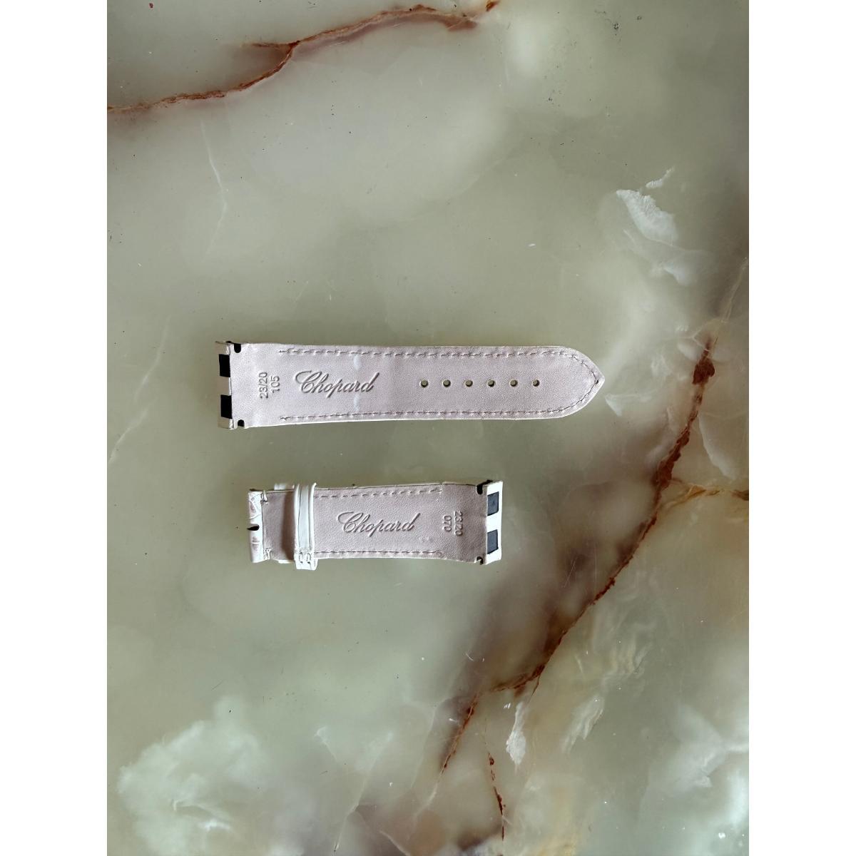 Authentic Chopard White Alligator Watch Strap Band 23mm
