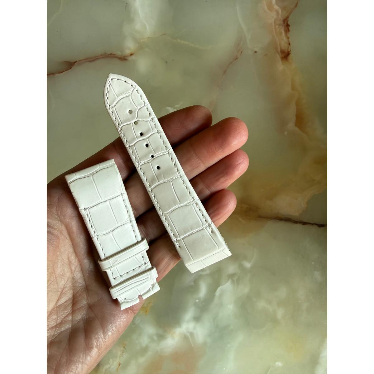 Authentic Chopard White Alligator Watch Strap Band 23mm