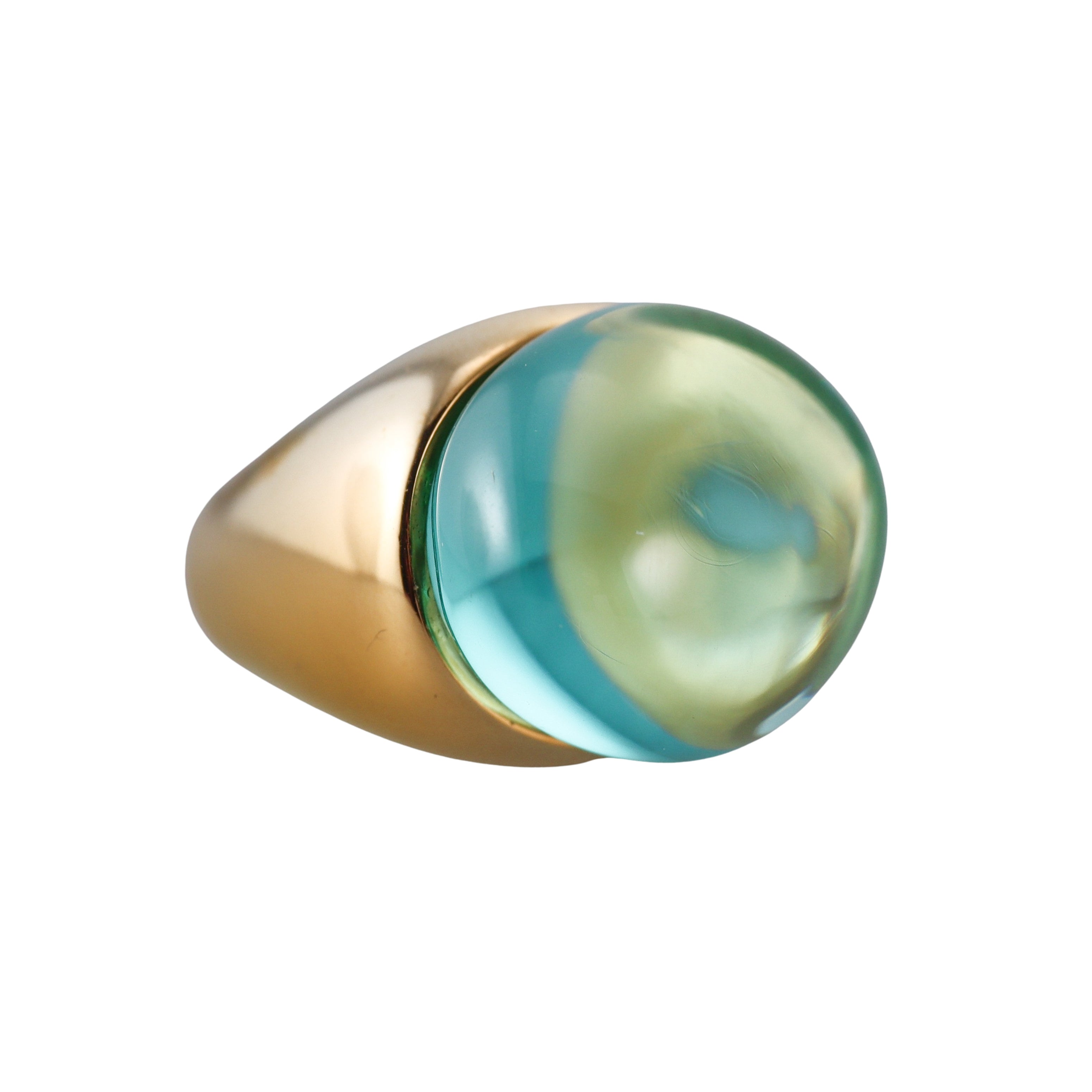 Baccarat  Galea 18k Gold Vermeil Sterling Silver Crystal Ring 2805634