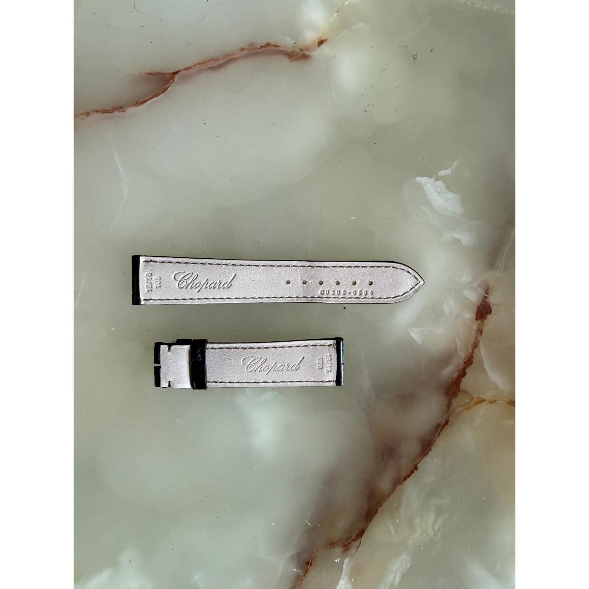 Authentic Chopard Brown Alligator Watch Strap Band 18mm C0206-0504
