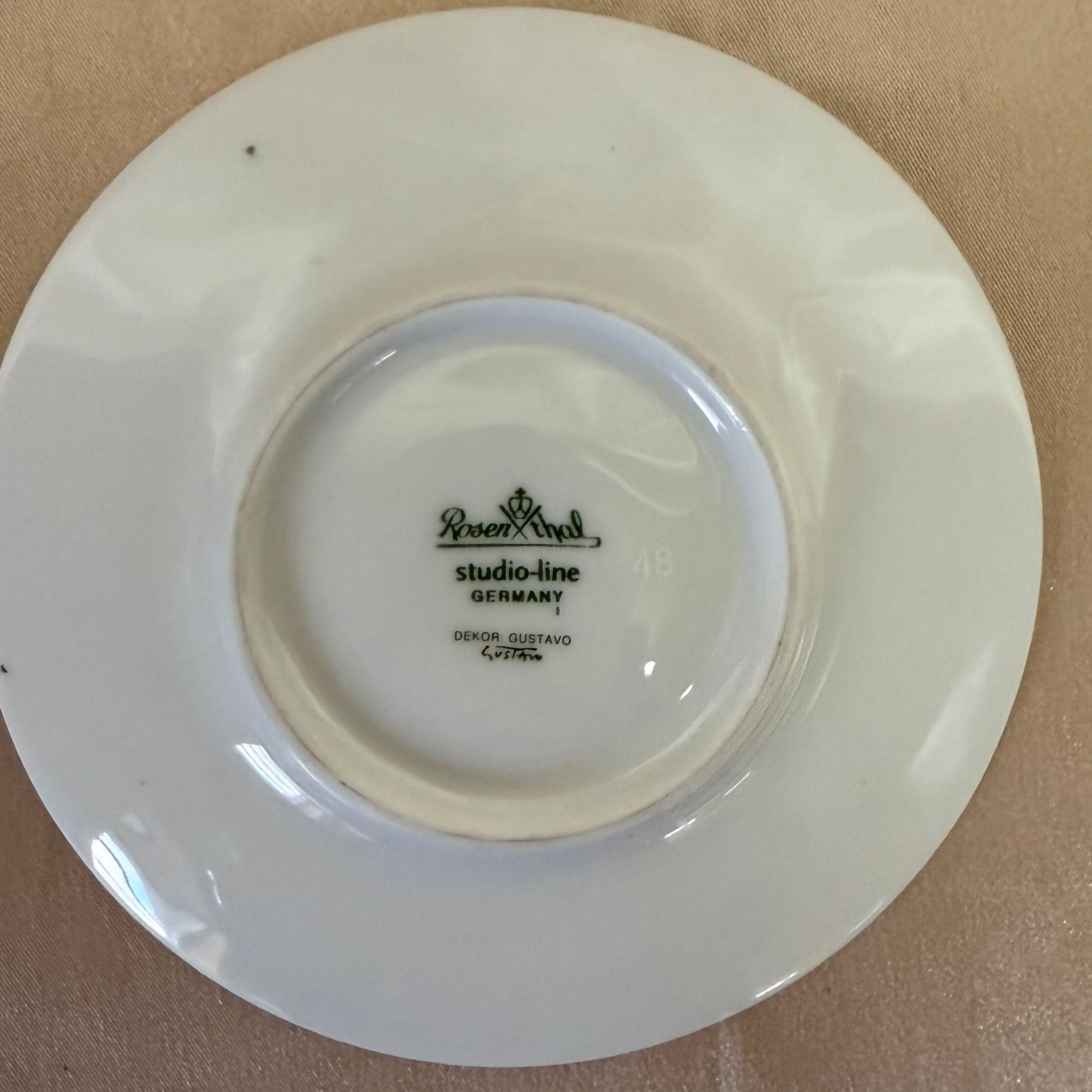 Rosenthal Gustavo Kombi Studio-Line Espresso Coffee Cup & Saucer 033985