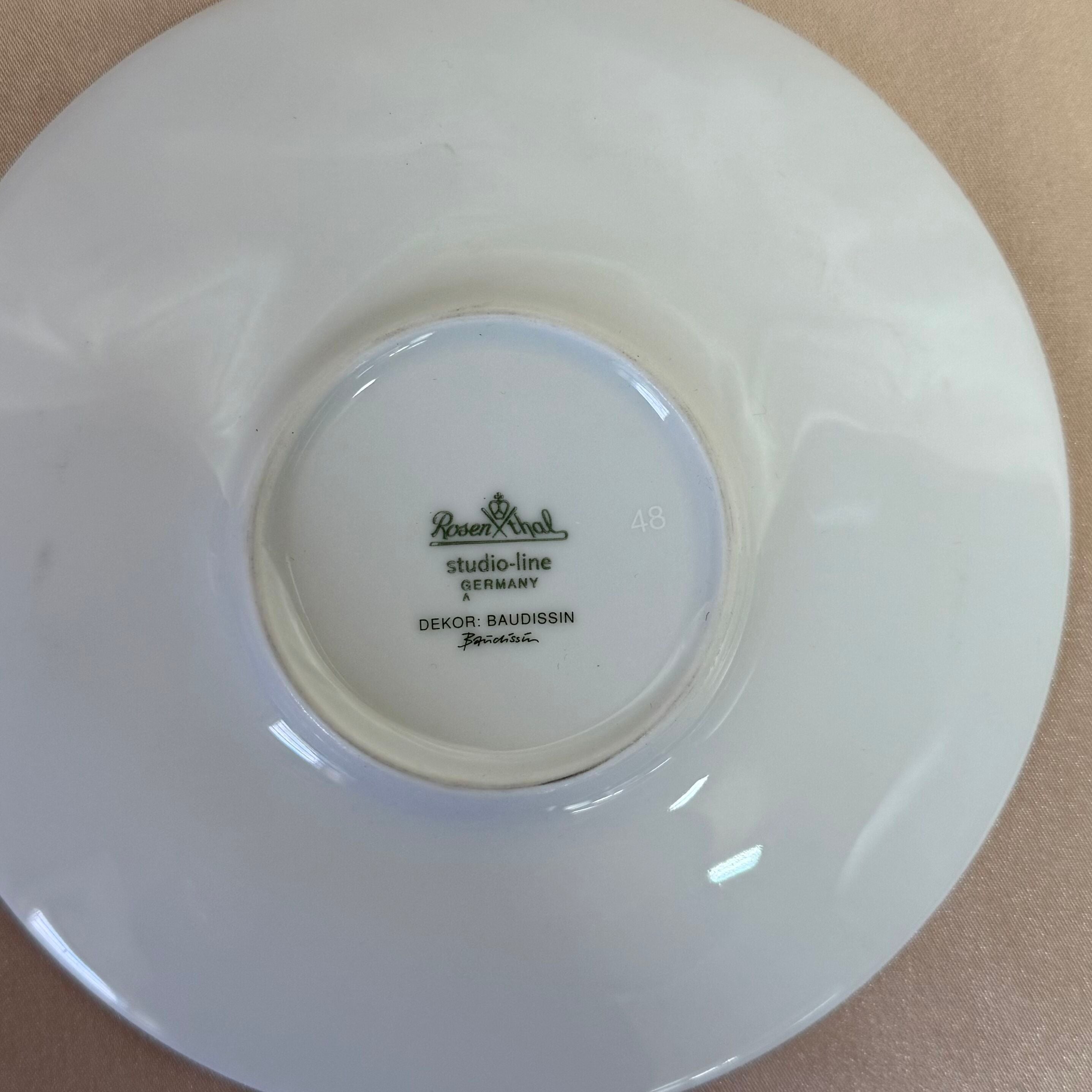 Rosenthal Andreas von Baudissin Coffee Art Studio-Line Tea Cup & Saucer 033990