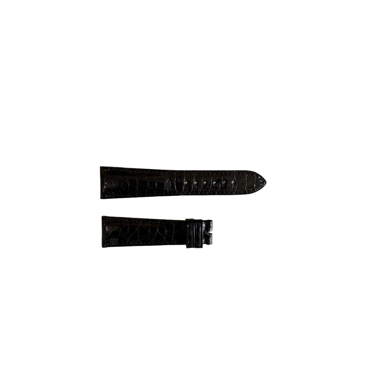 Authentic Chopard Black Alligator Watch Strap Band 20mm Padded & Stitched