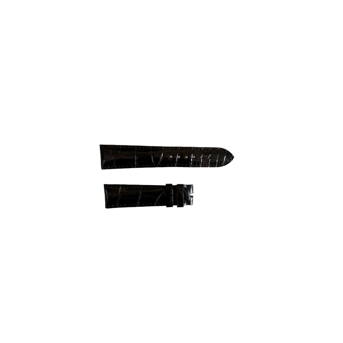 Authentic Chopard Black Alligator Watch Strap Band 19mm Padded & Stitched