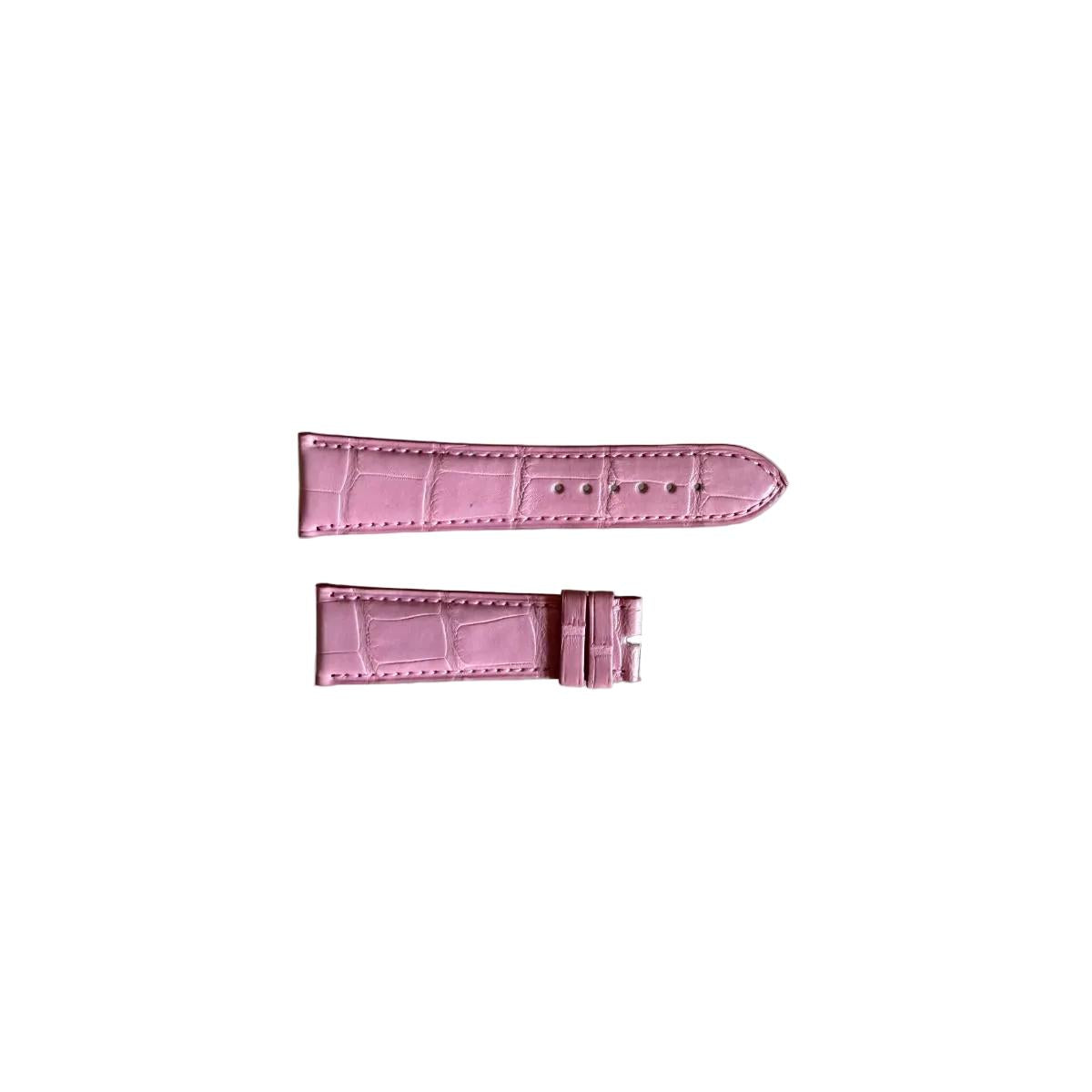Authentic Chopard Pink Alligator Watch Strap Band 22mm Padded & Stitched