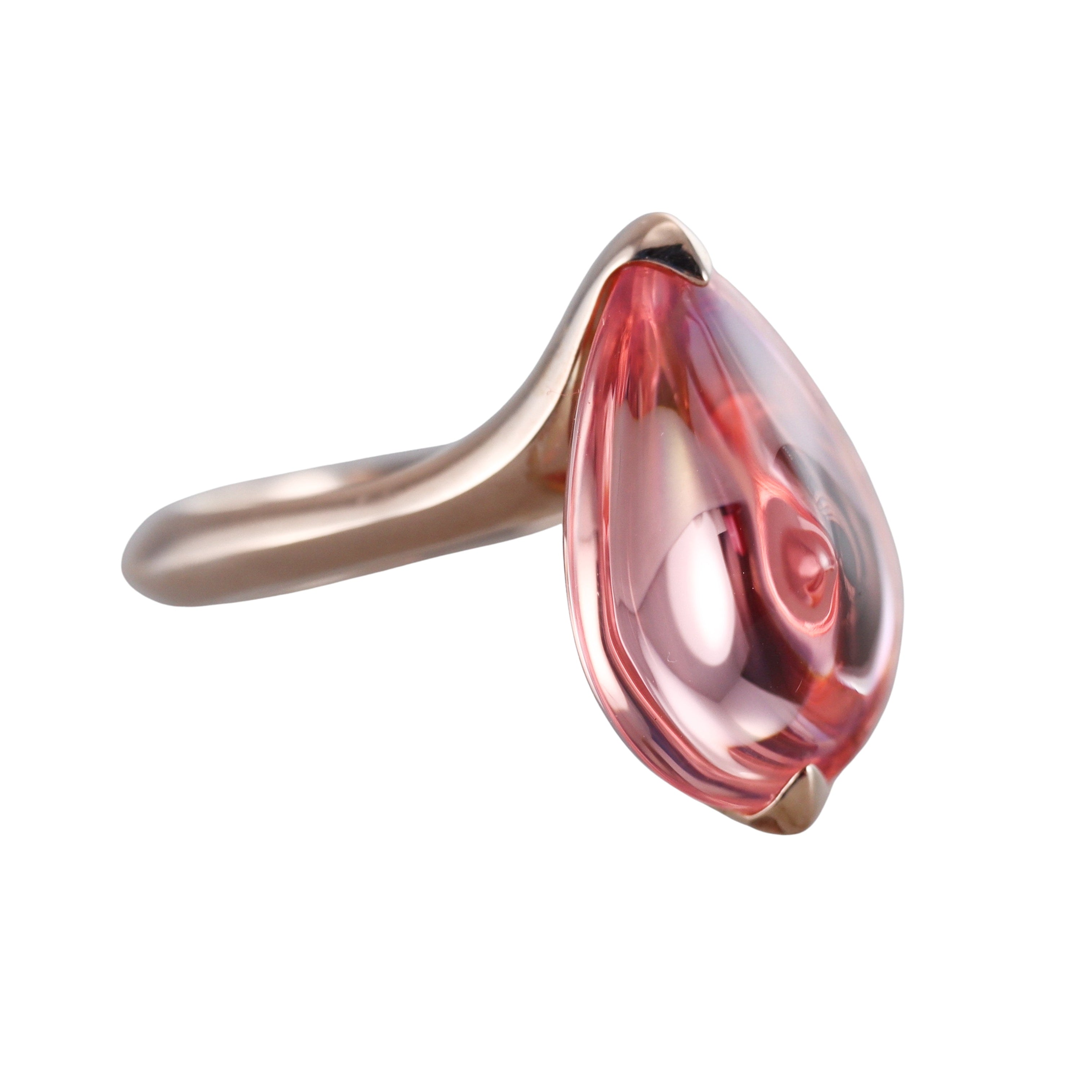Baccarat 18k Gold Vermeil Sterling Silver Psydelic Ring 2806959
