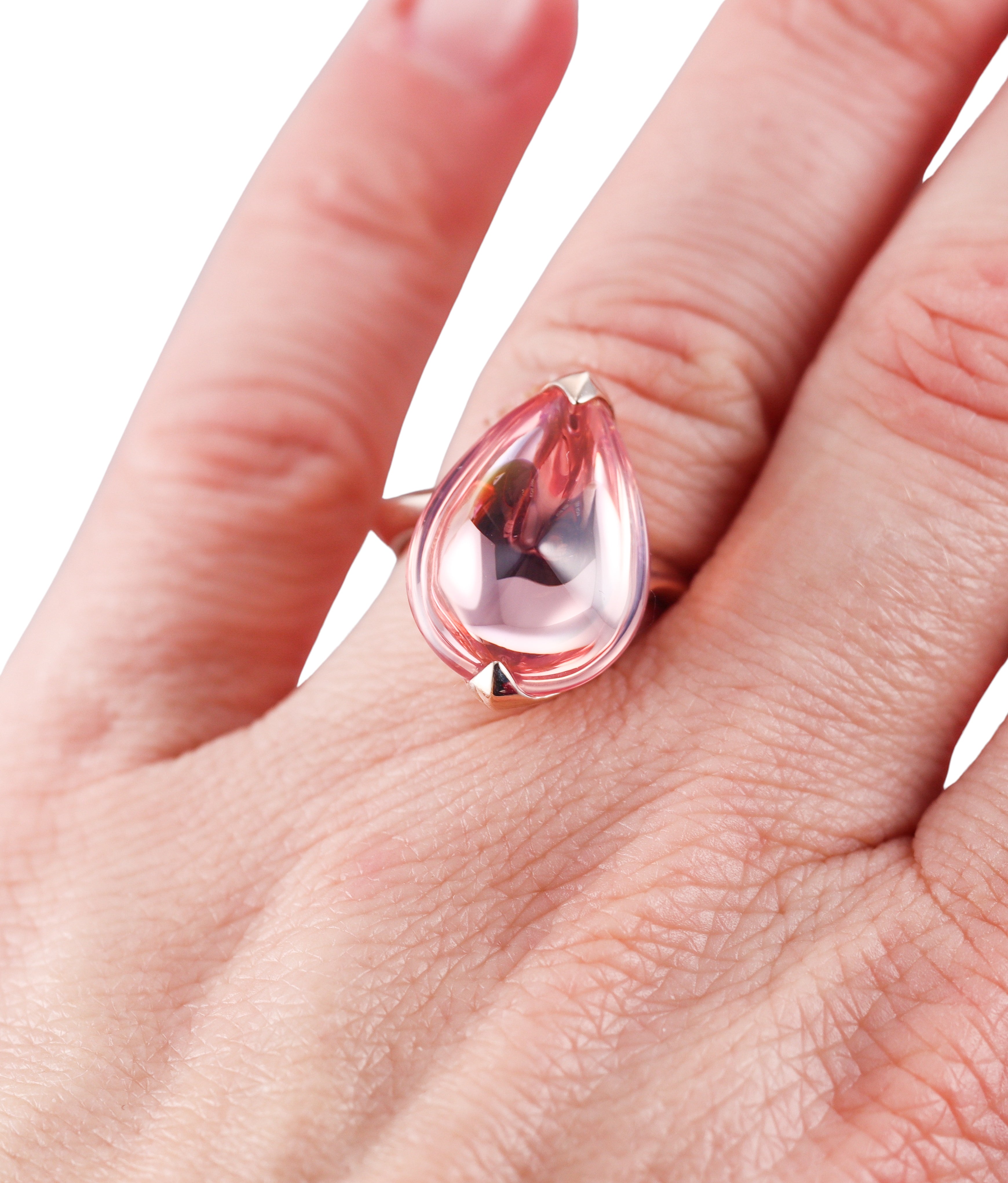 Baccarat 18k Gold Vermeil Sterling Silver Psydelic Ring 2806959