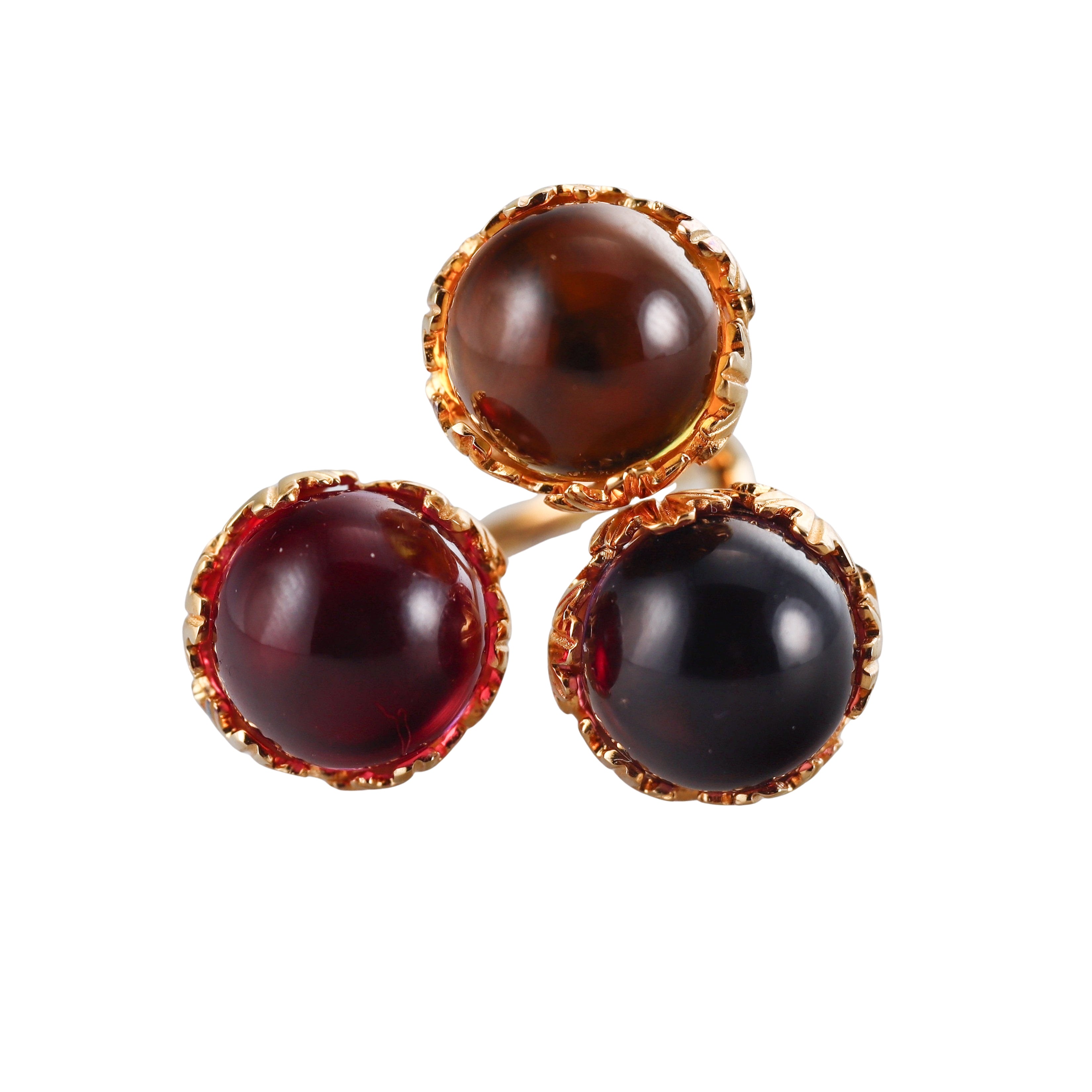 Baccarat 18k Gold Vermeil Sterling Silver Murmure Ring 2612535