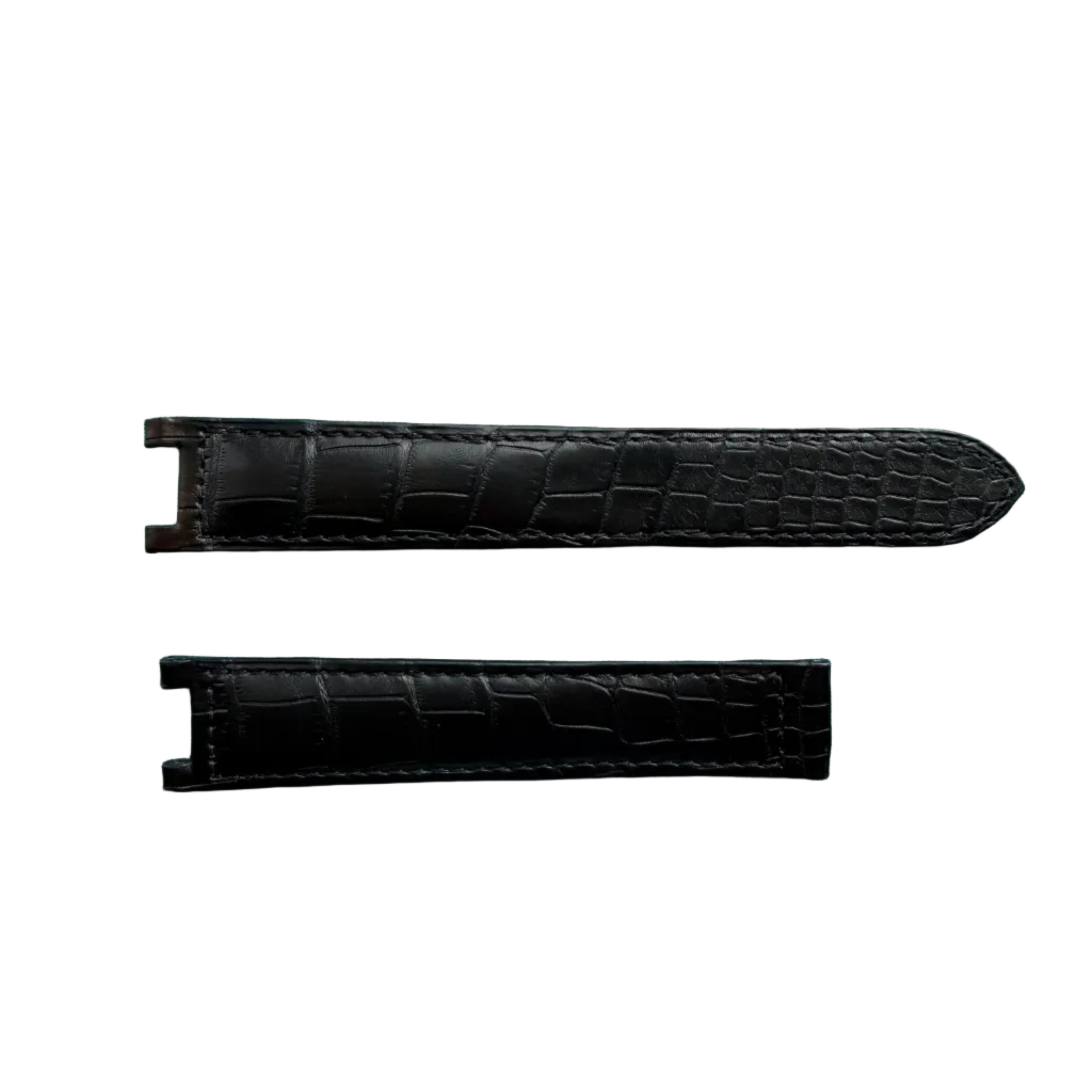 Authentic Cartier Pasha Black Alligator Watch Strap Band 19mm KD225F20-S06