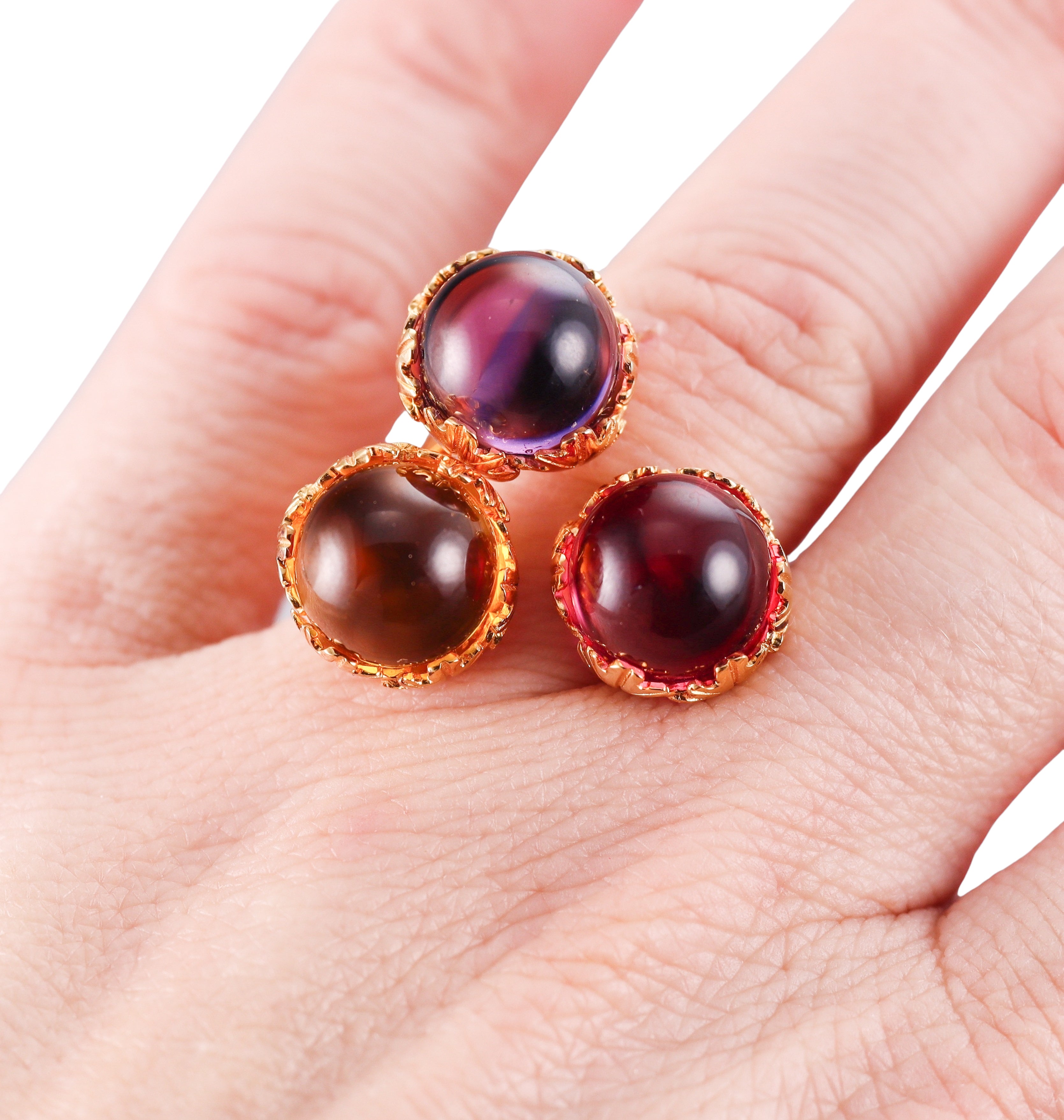 Baccarat 18k Gold Vermeil Sterling Silver Murmure Ring 2612535