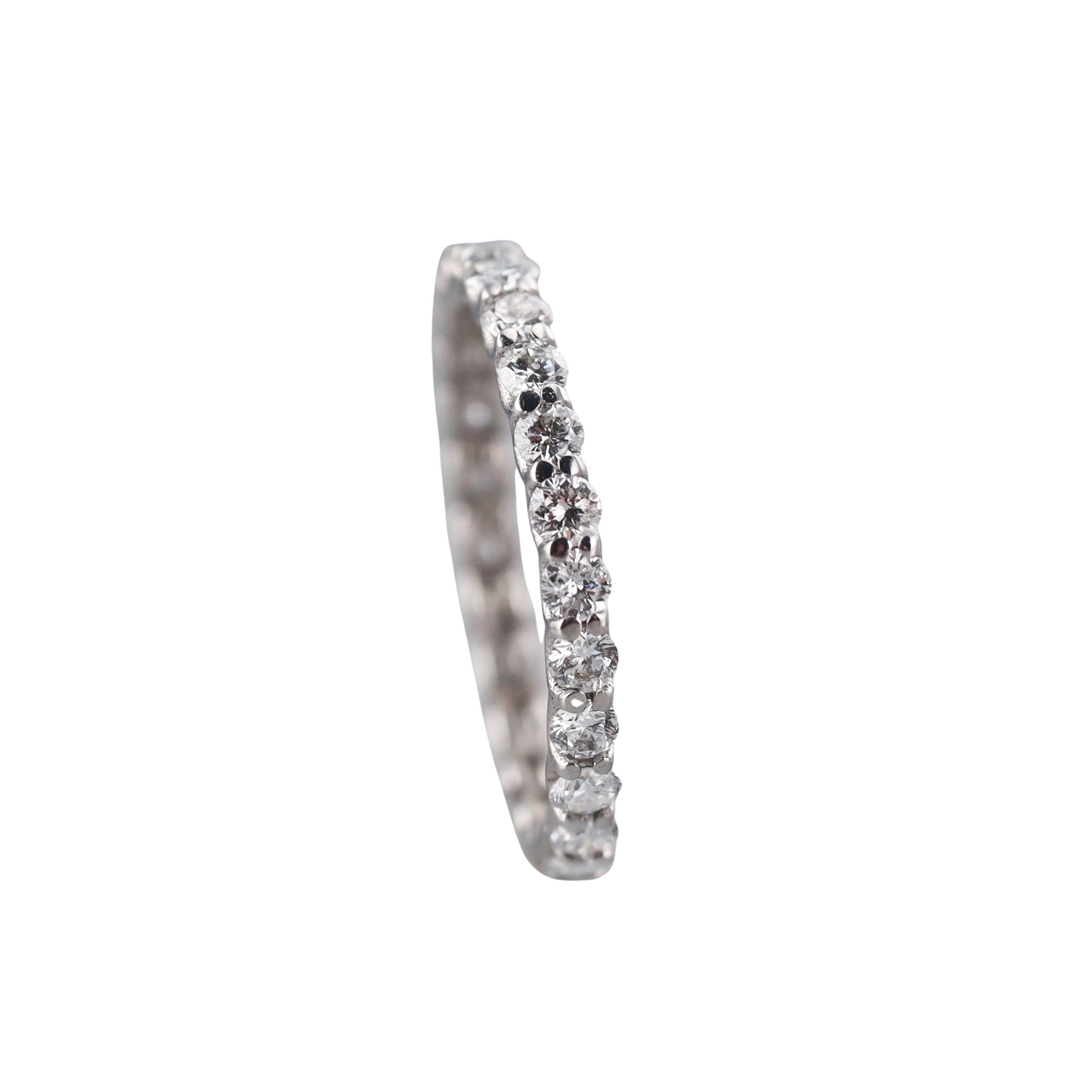 Solid 10k Gold Lab Grown 1.00ctw VS1/F Diamond Eternity Band Ring