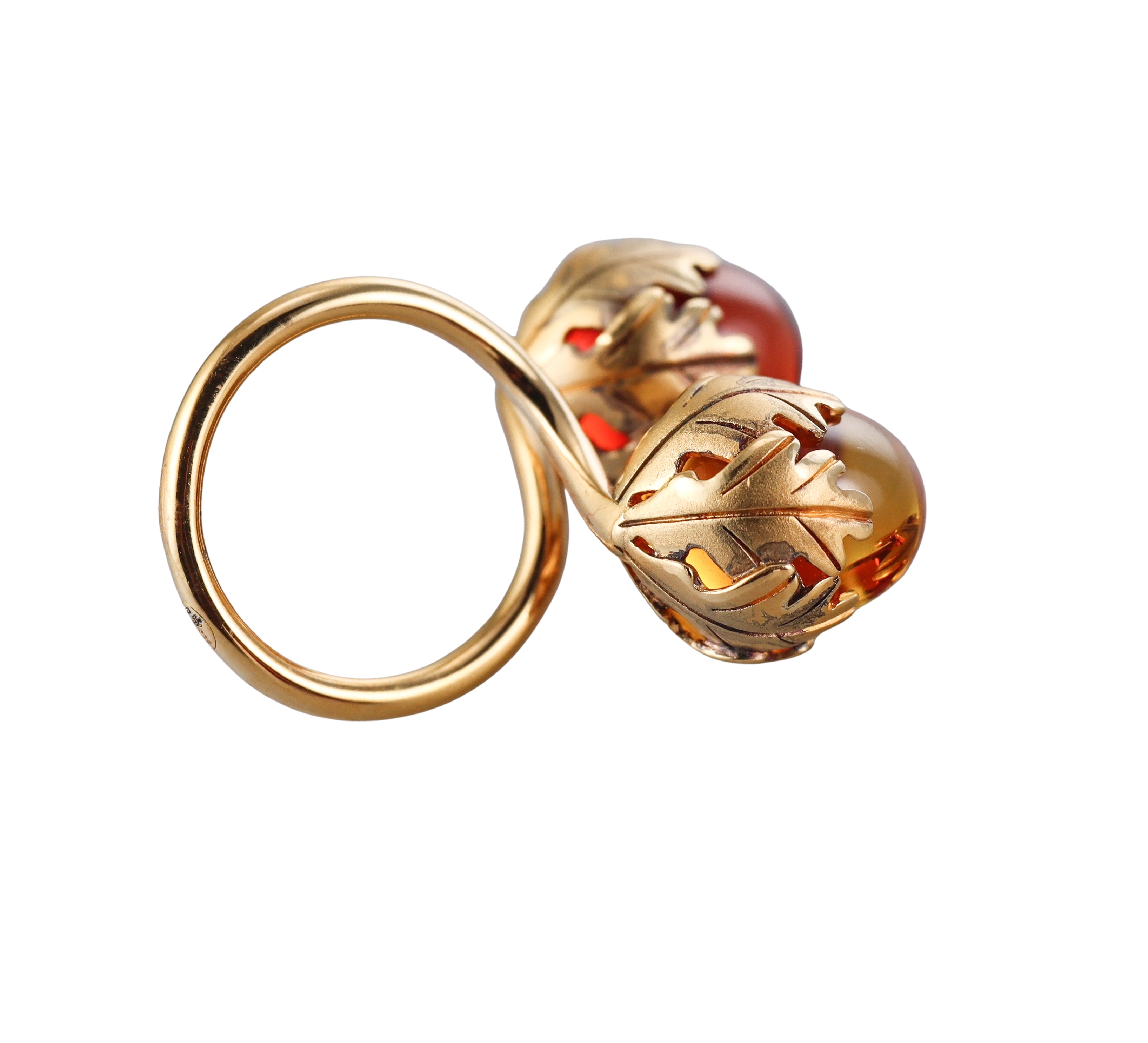 Baccarat 18k Gold Vermeil Sterling Silver Murmure Toi & Moi Ring 2610355