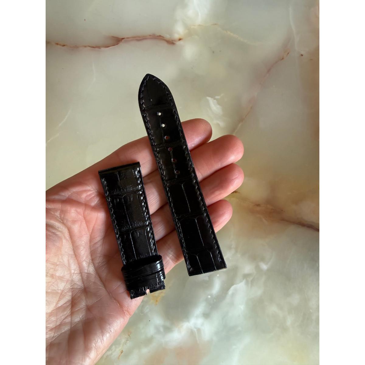 Authentic Chopard Black Alligator Watch Strap Band 20mm C0200-0362