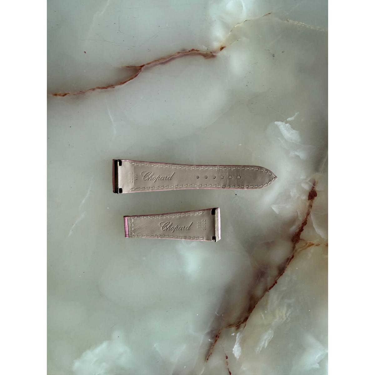 Authentic Chopard Pink Alligator Watch Strap Band 22mm