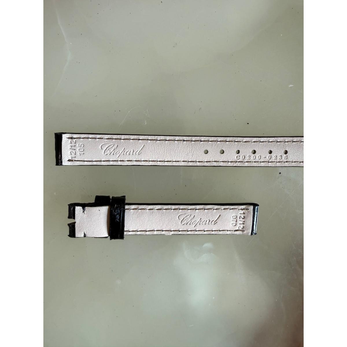 Authentic Chopard Black Alligator Watch Strap Band 12mm C0200-0236