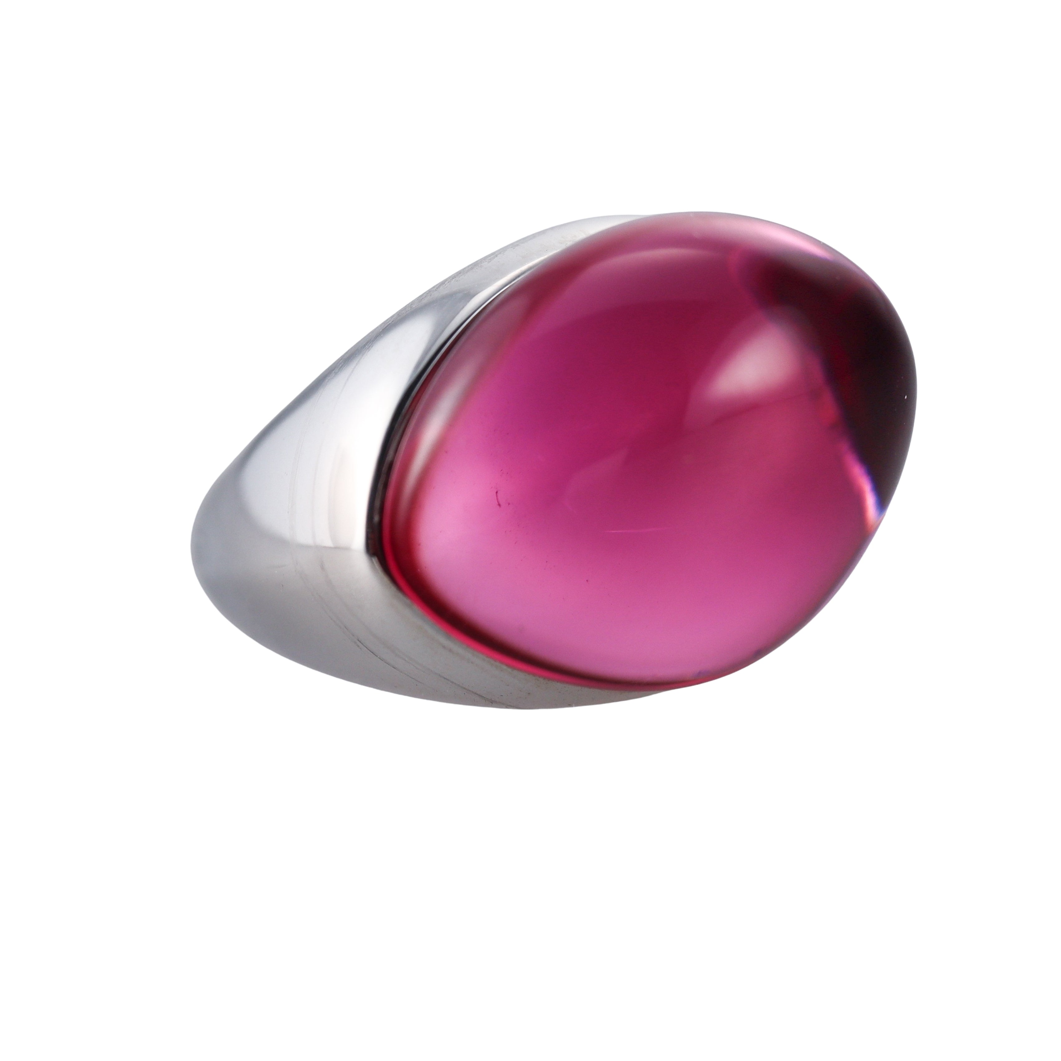 Baccarat Galea Sterling Silver Crystal Ring 2805624