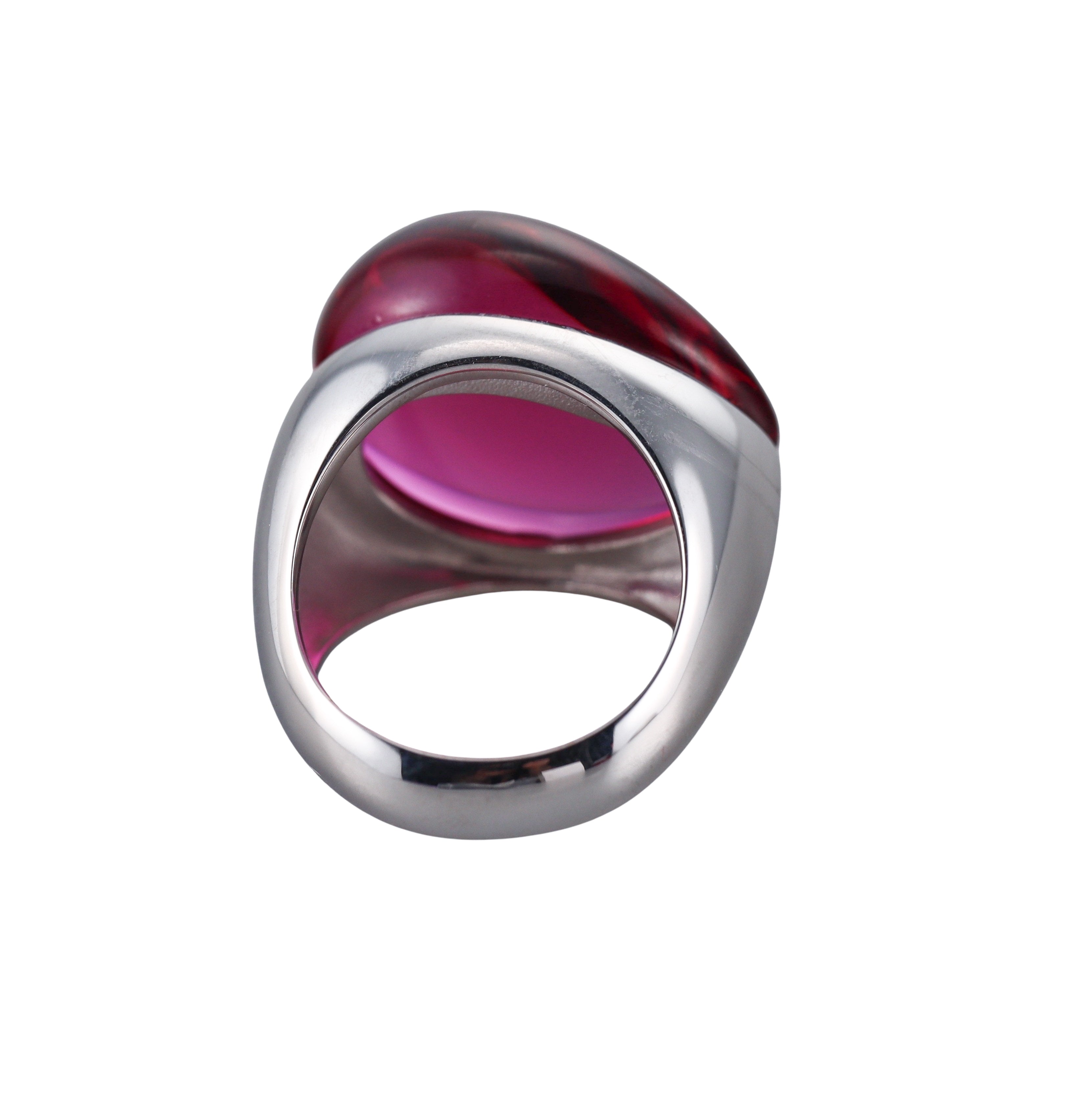 Baccarat Galea Sterling Silver Crystal Ring 2805624