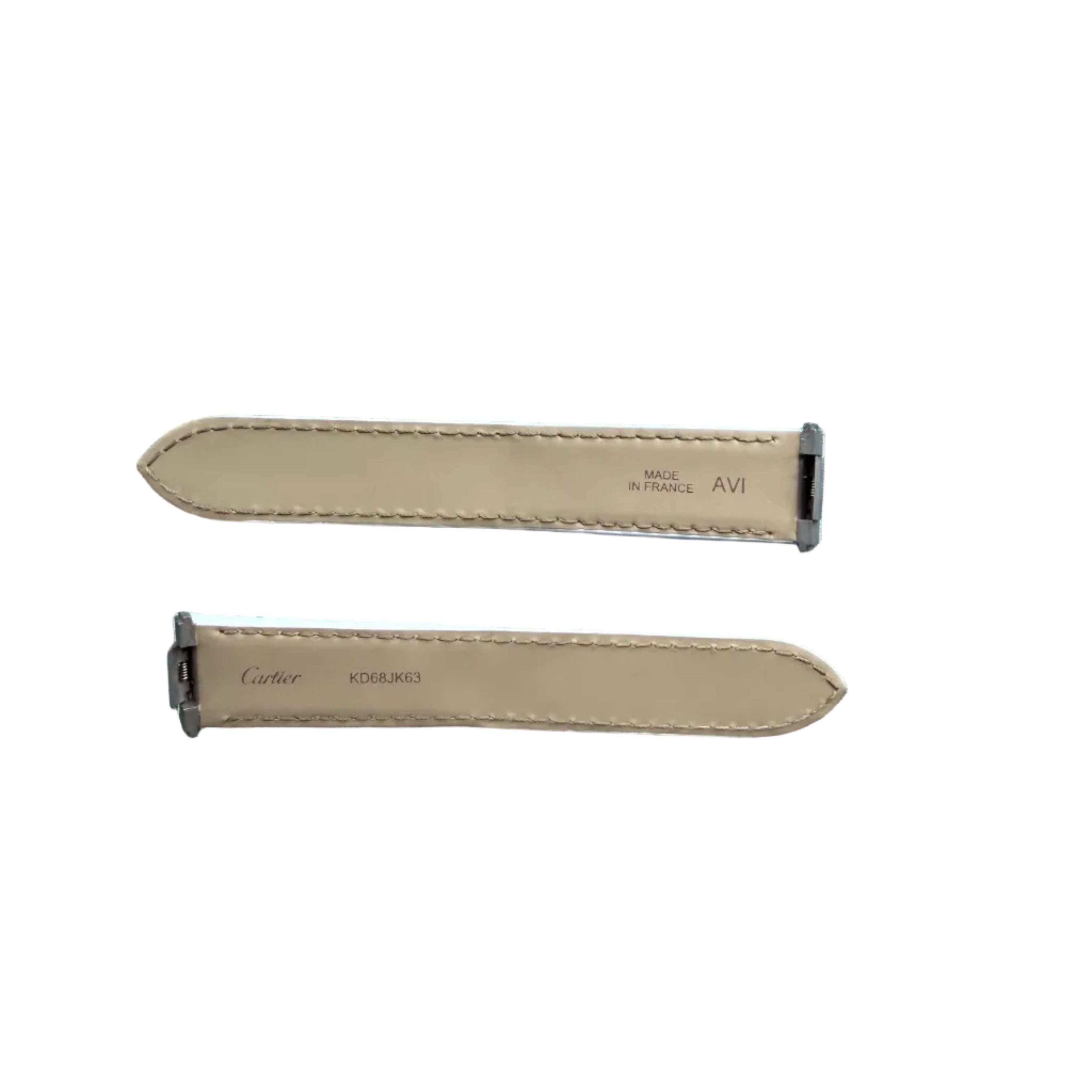 Authentic Cartier White Alligator Quick Release Watch Strap Band 19mm KD68JK63