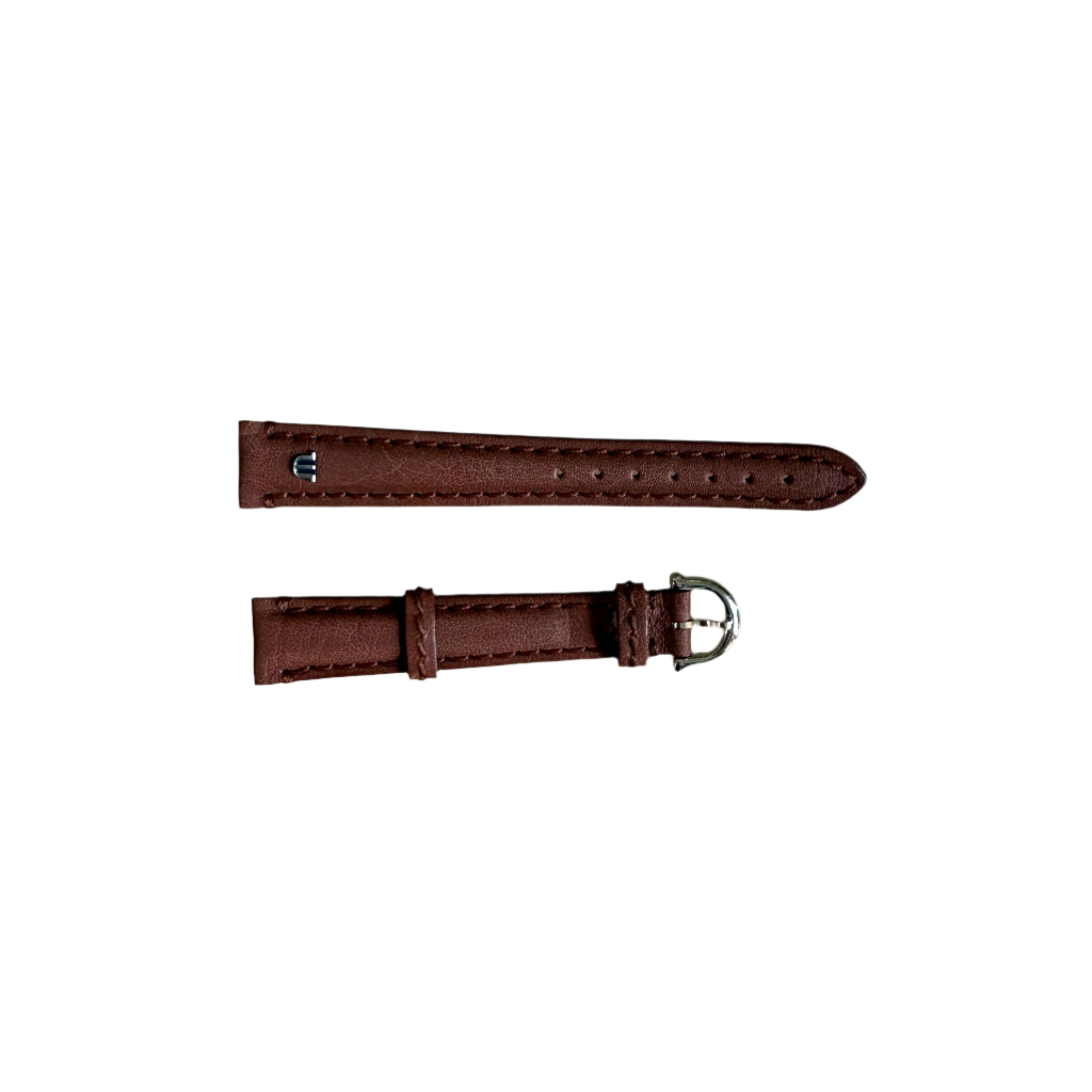 Authentic Maurice Lacroix Brown Leather Watch Strap Band 15mm w Buckle