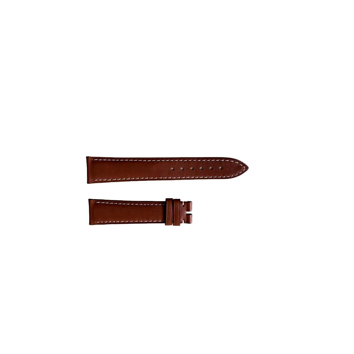 Authentic Chopard Brown Leather Watch Strap Band 19mm A2008-0012